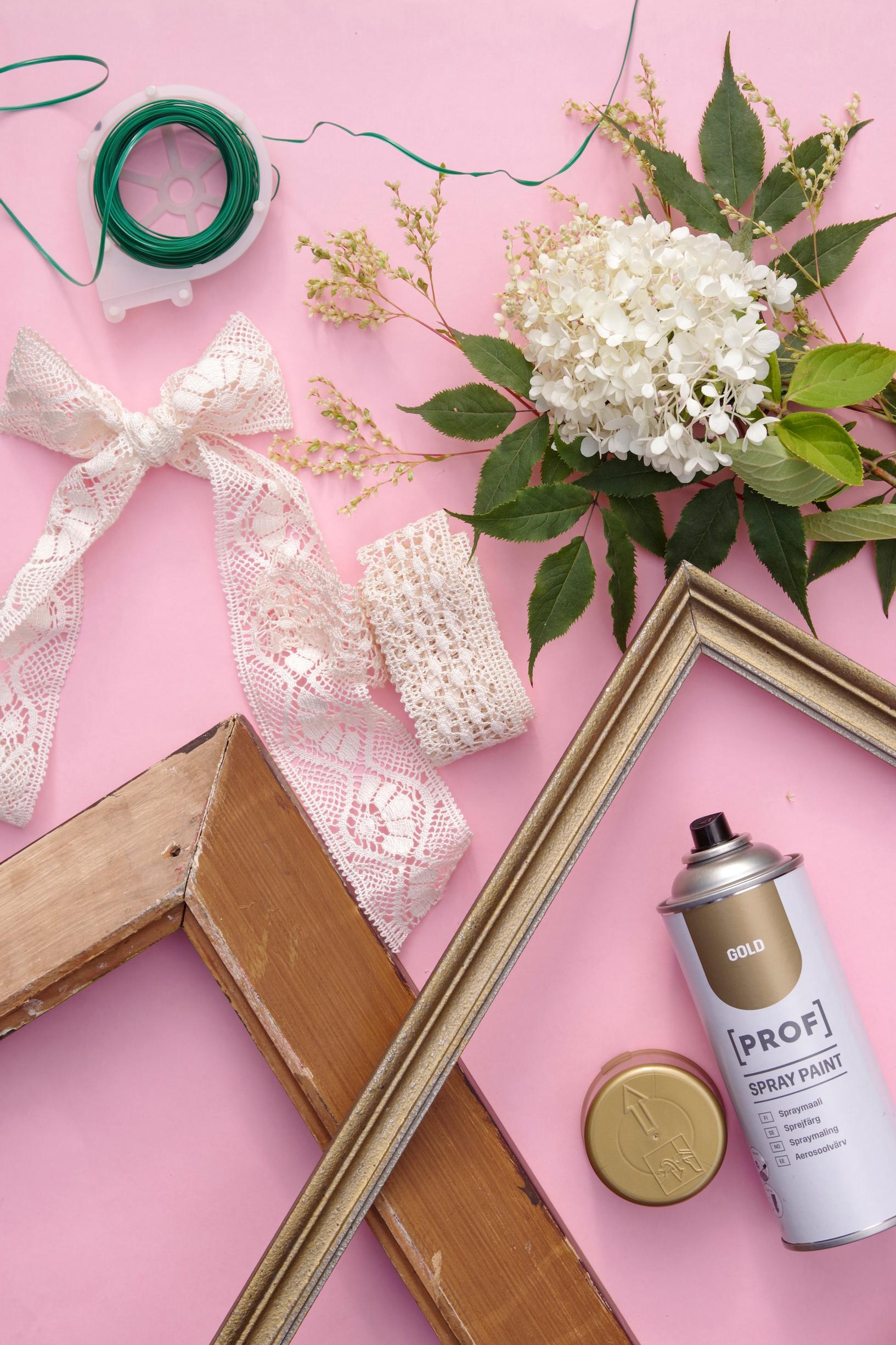 Materials for customizing the photo frame.