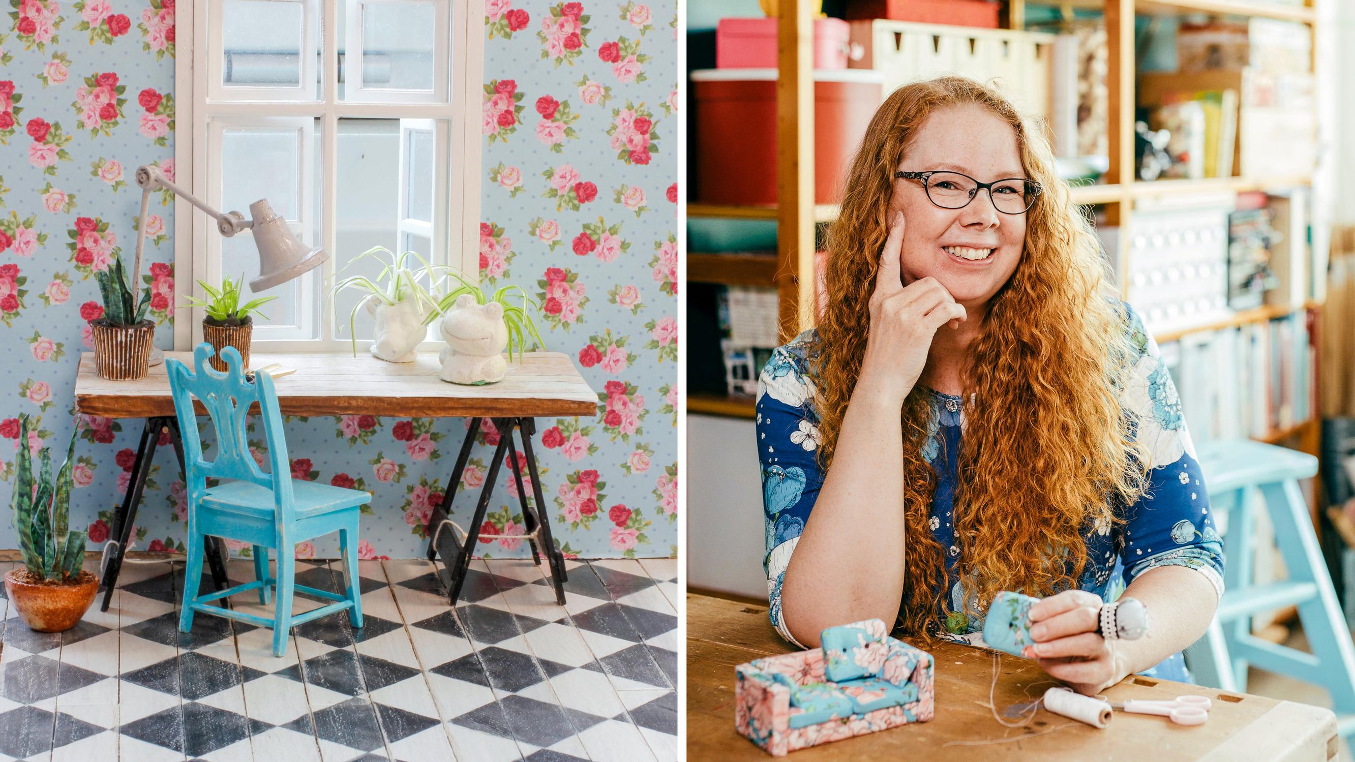 Maria switched from computer engineering to dollhouses: “I make tens of thousands of tiny objects each year”