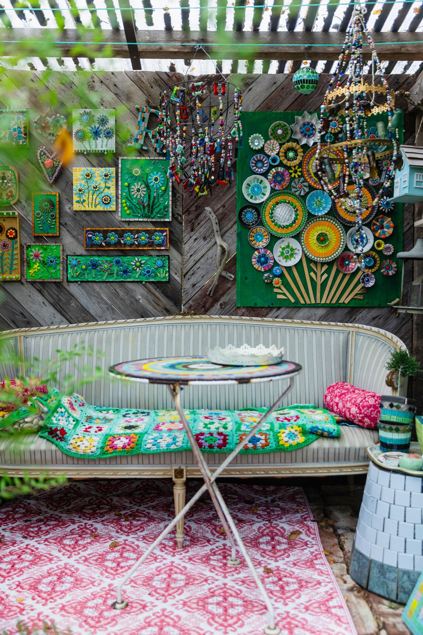 Handmade mosaic pieces