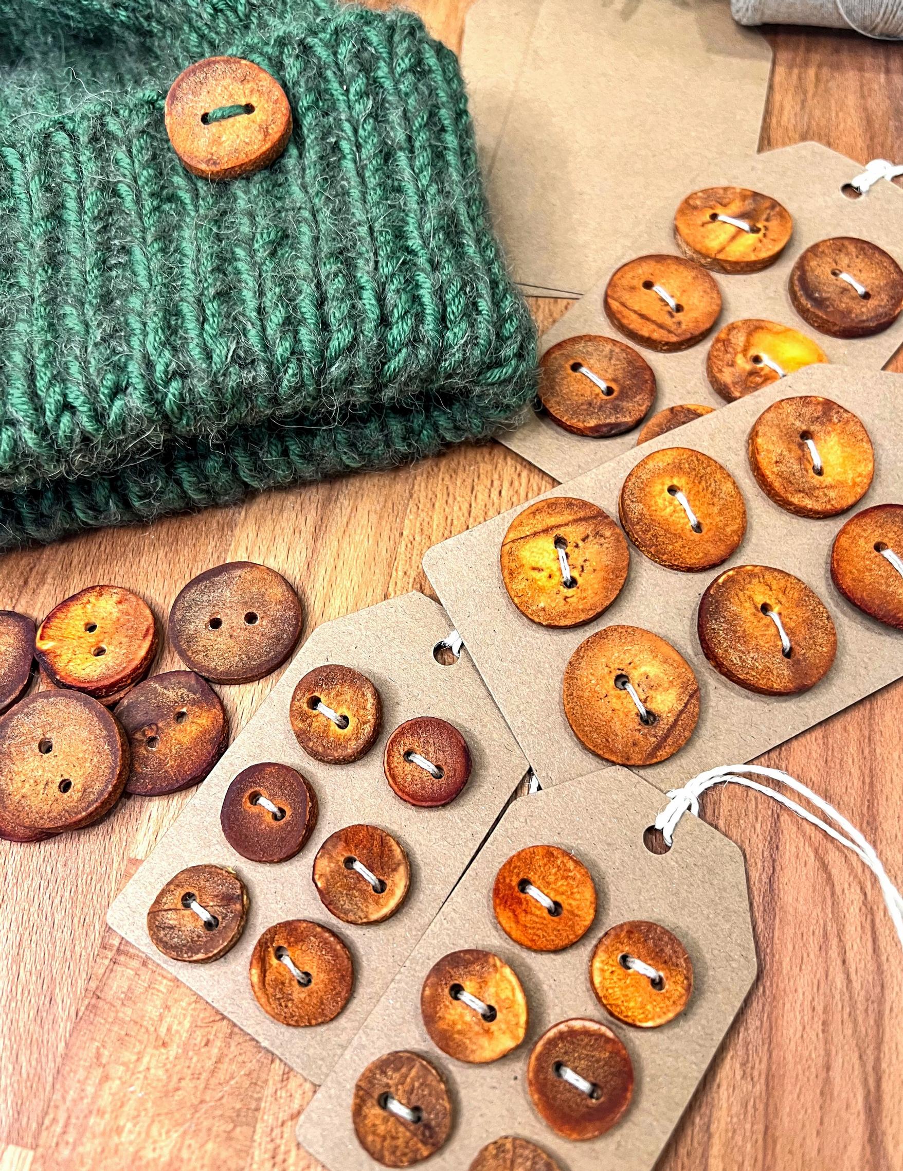 Finished avocado buttons