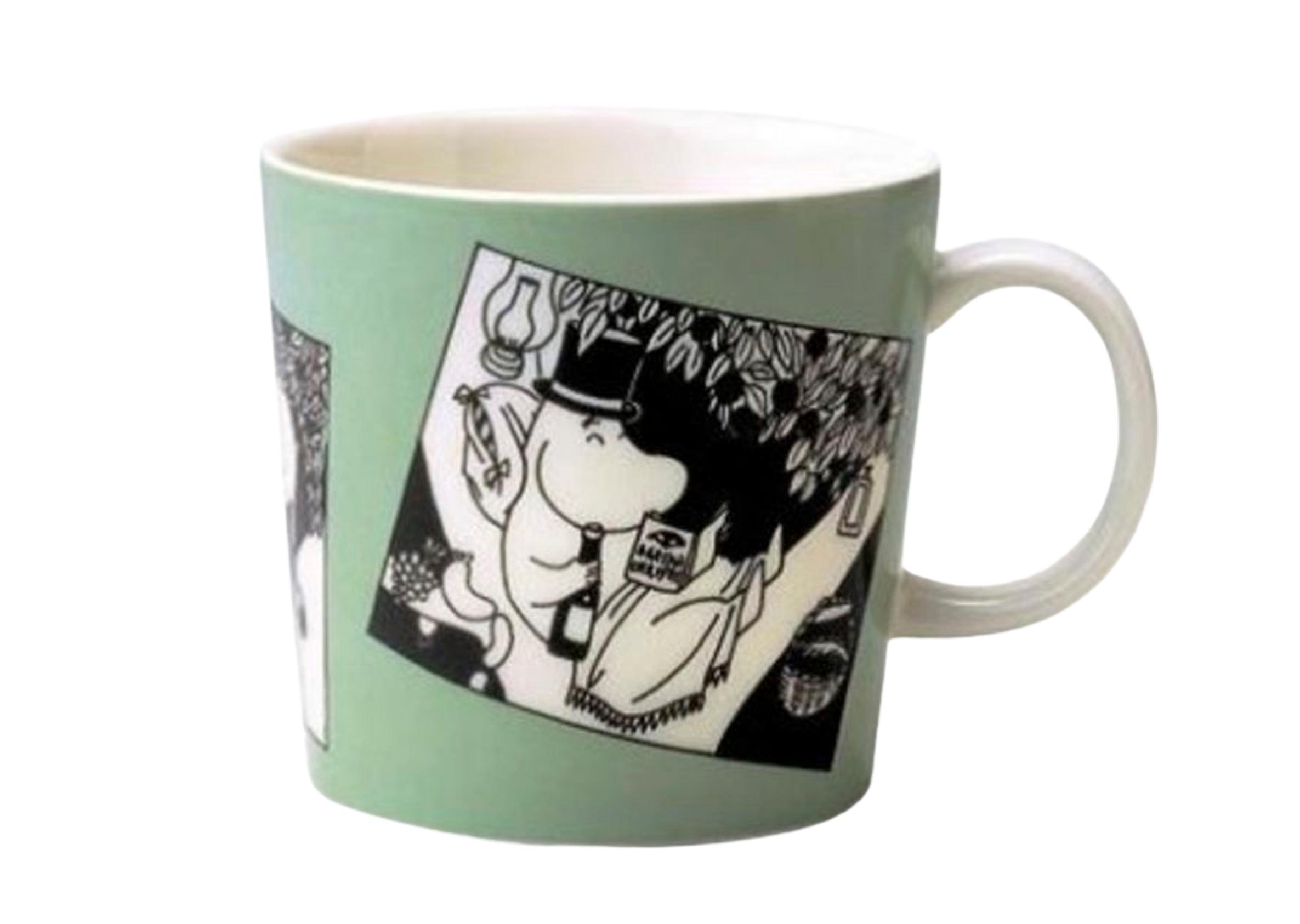 Mug Green, the first Teema-shaped Moomin mug