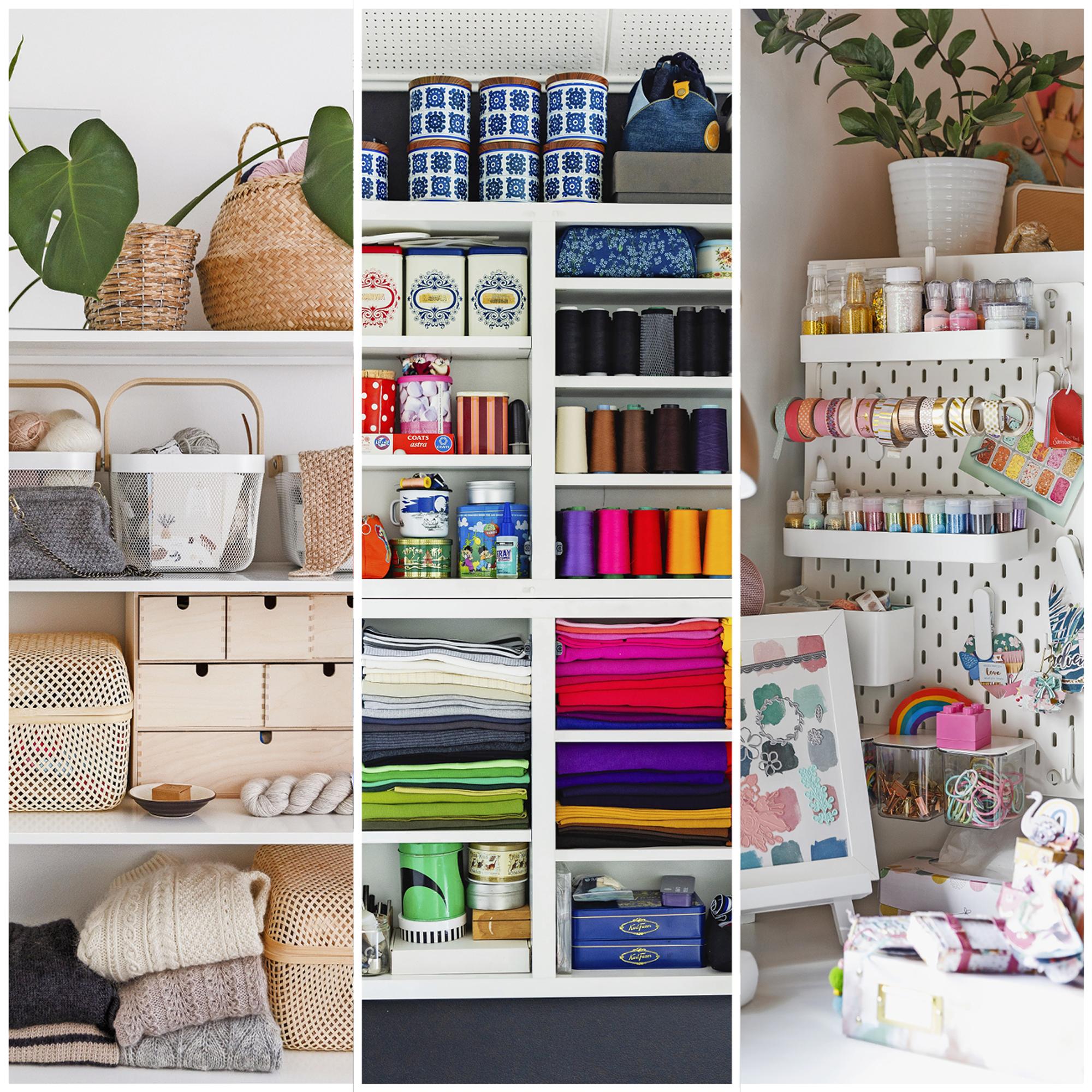 12 ideas for storing crafting supplies: discover how the experts do it