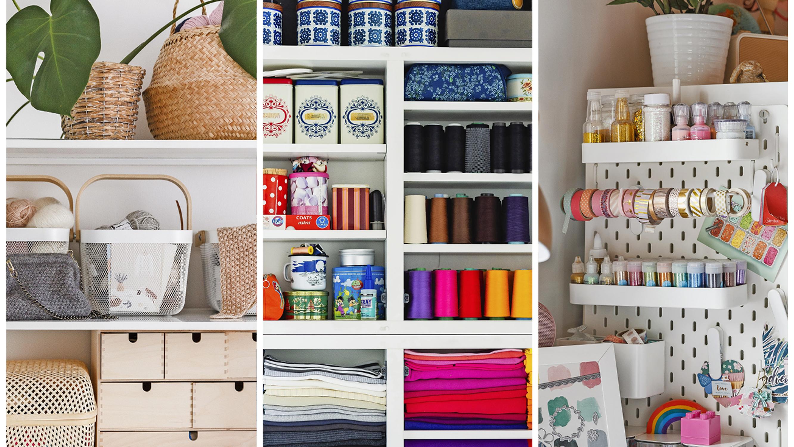 12 ideas for storing crafting supplies: discover how the experts do it