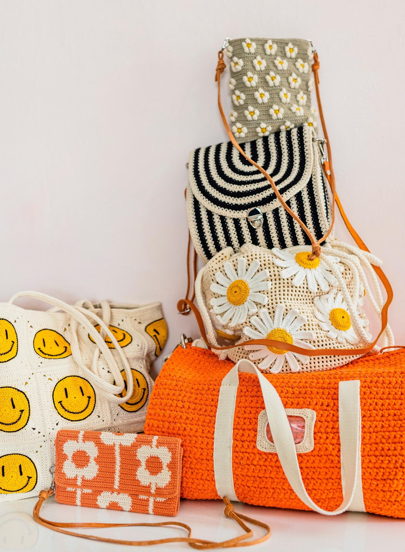 Molla Mills’ crocheted bags