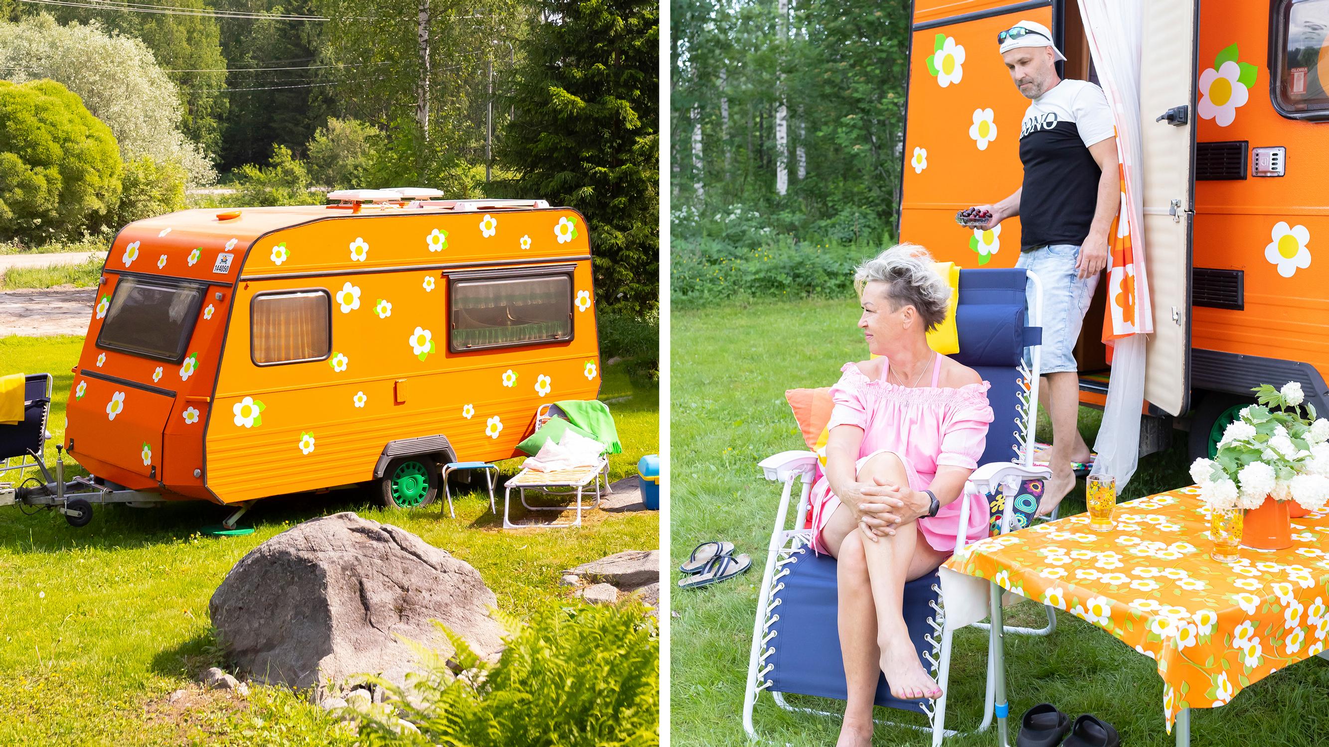 Kirsi and Jaakko’s flower caravan puts a smile on everyone’s face—the new look was almost too much for Jaakko
