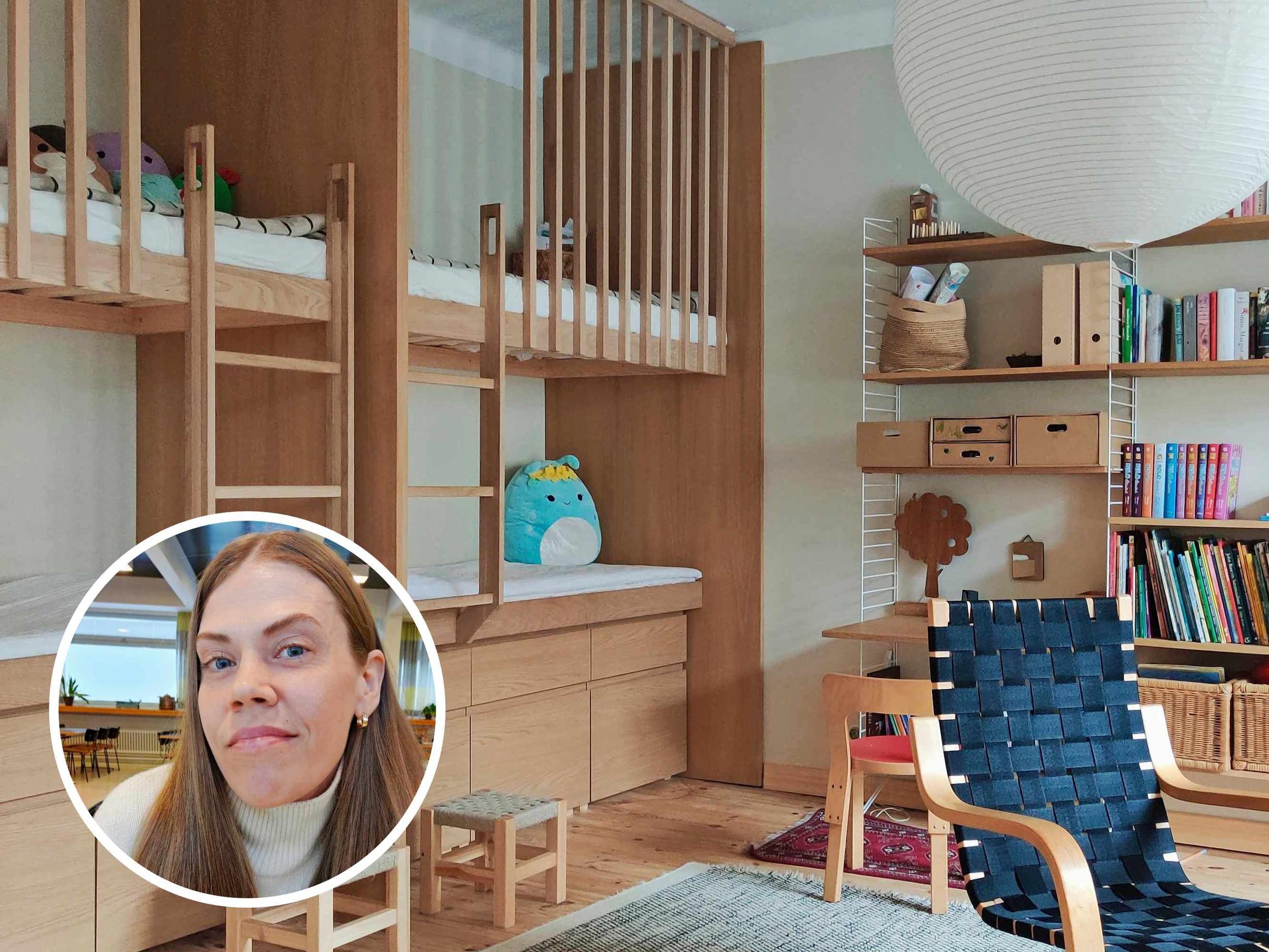 Should kids have their own rooms? Blended family’s four children share one space—and a four-person bunk bed!