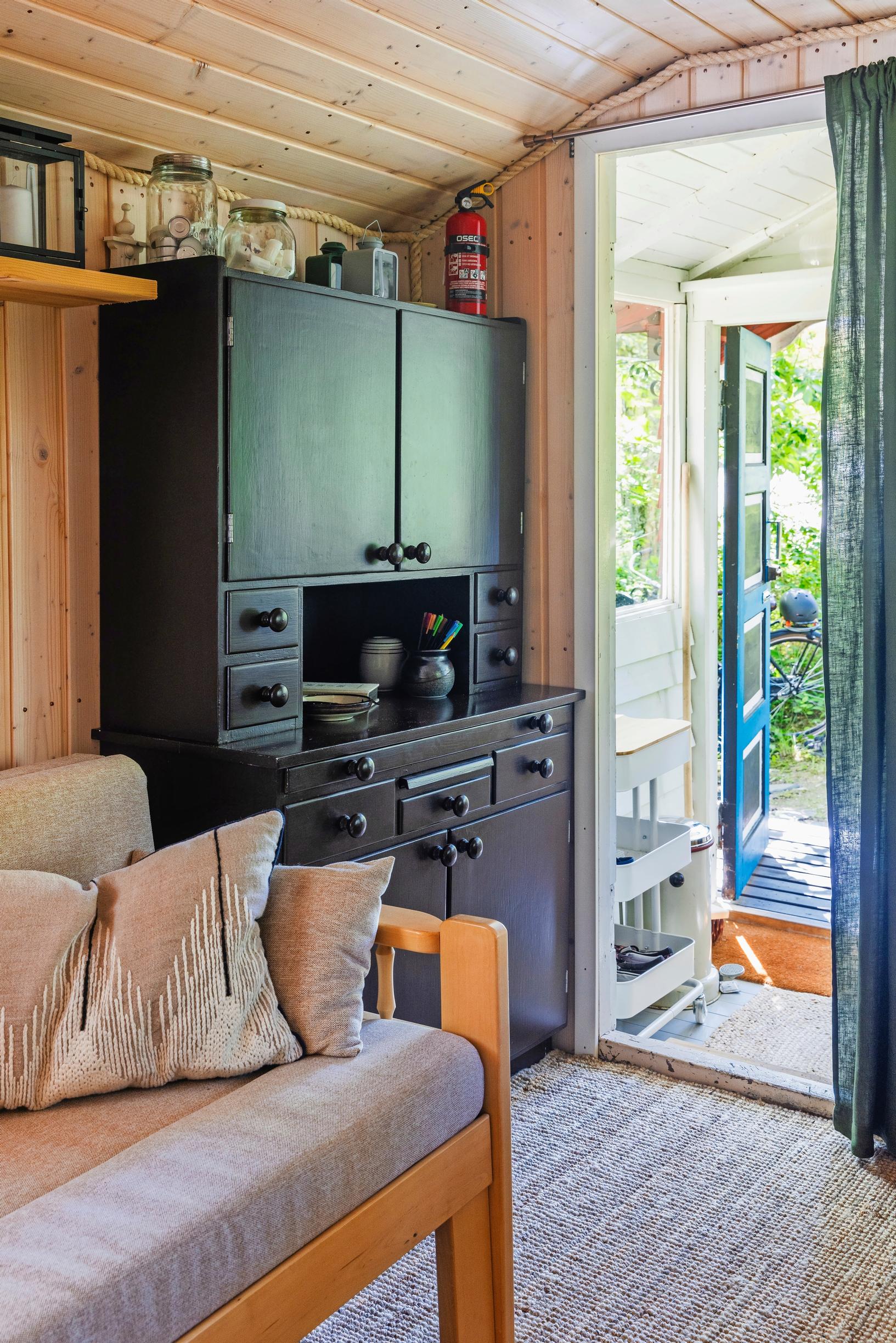 sideboard and sofa