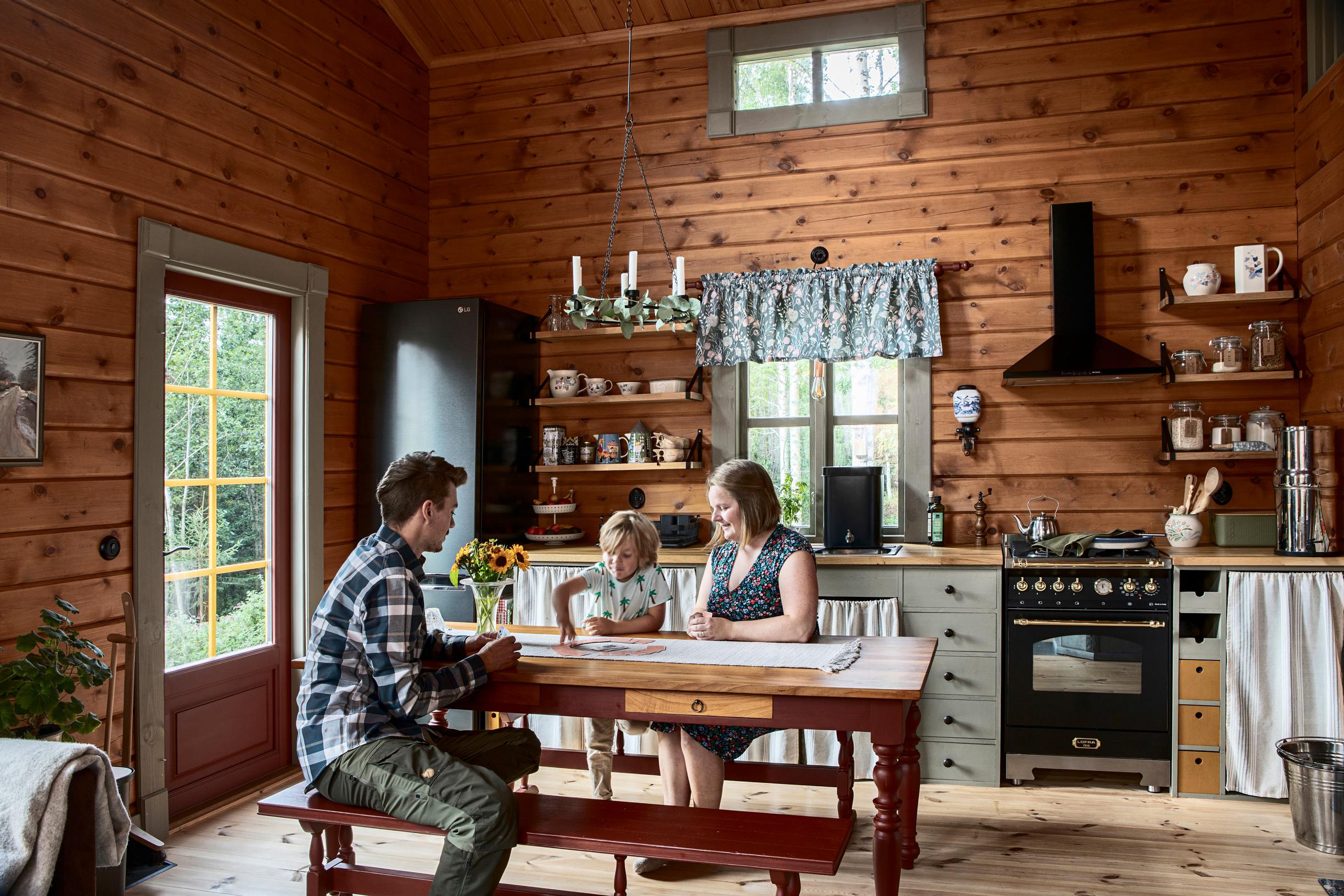 Family at the dining table
