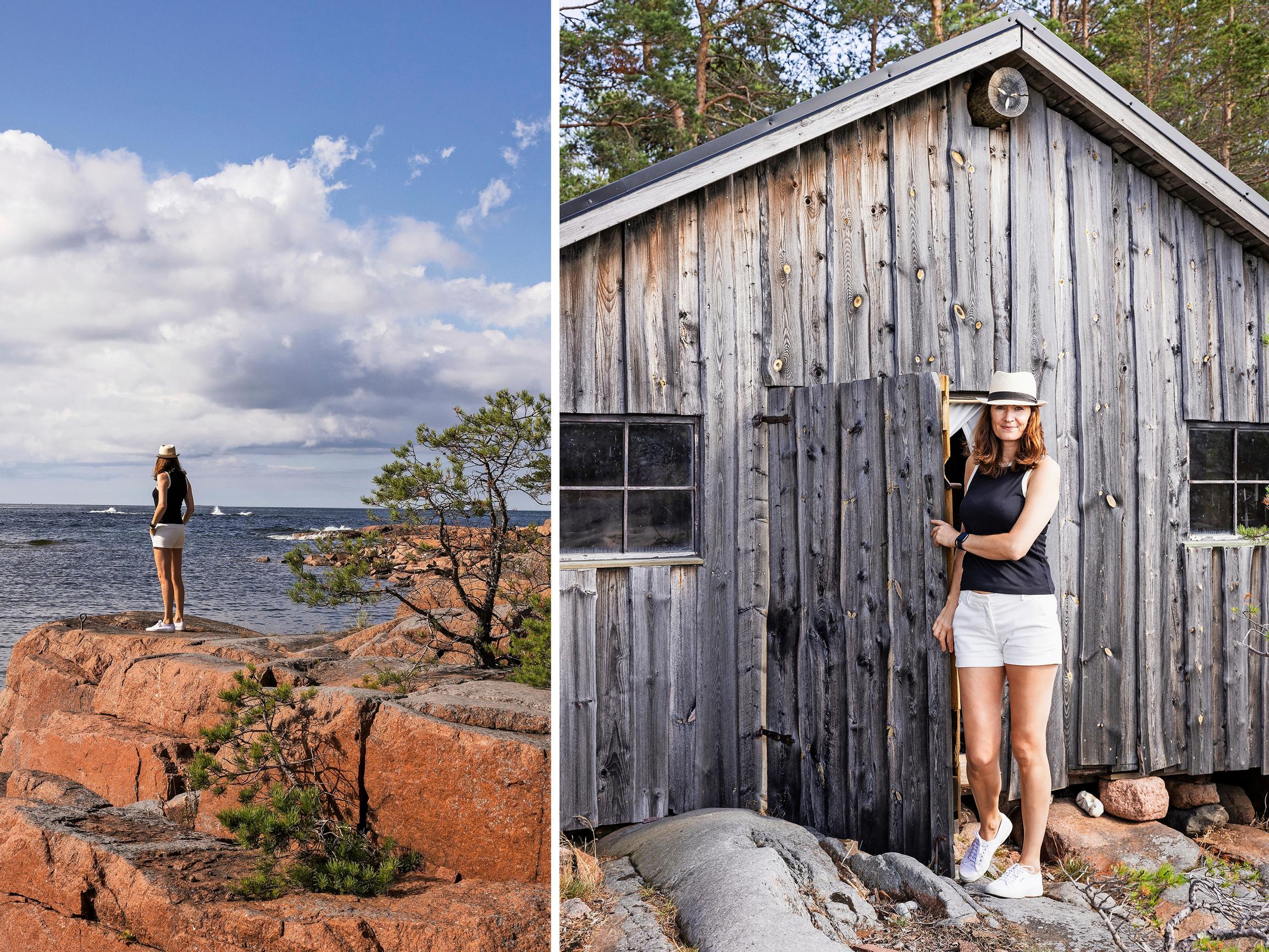 Johanna enjoys ascetic hermit life in a 200-year-old salting shed: “The storm brings rain in through the cracks in the walls”