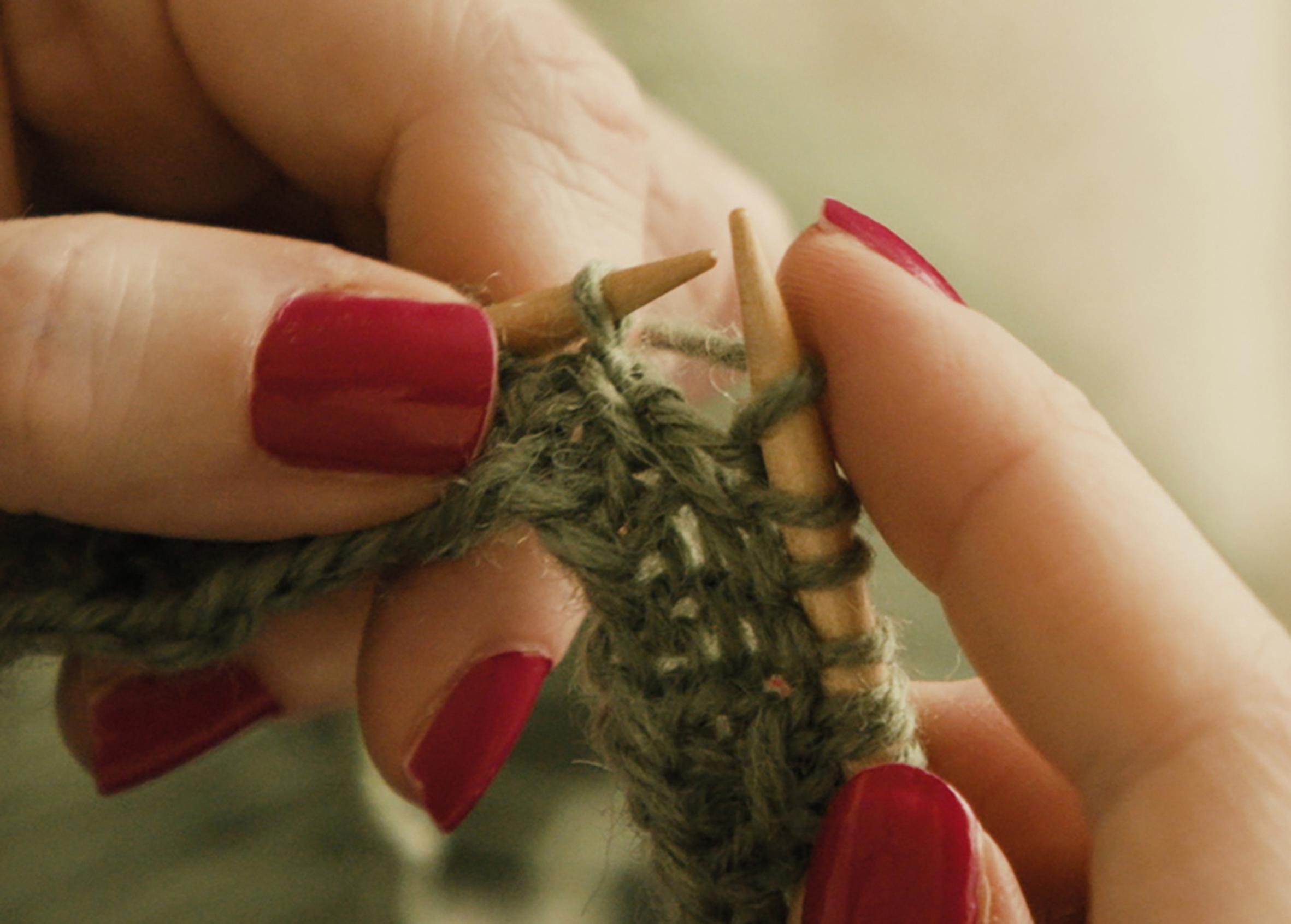 Mock cable, yarn over