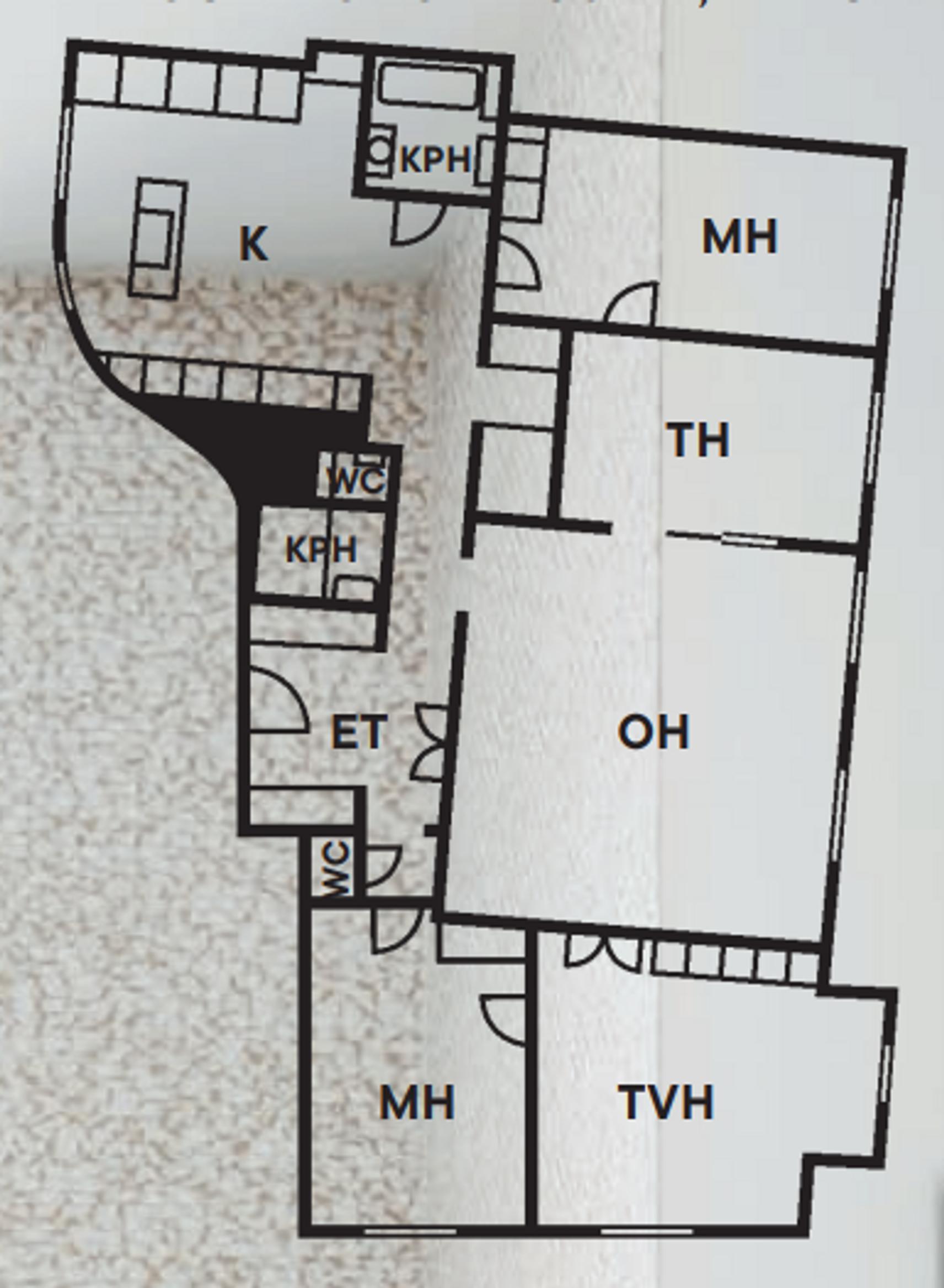 The home’s floor plan.