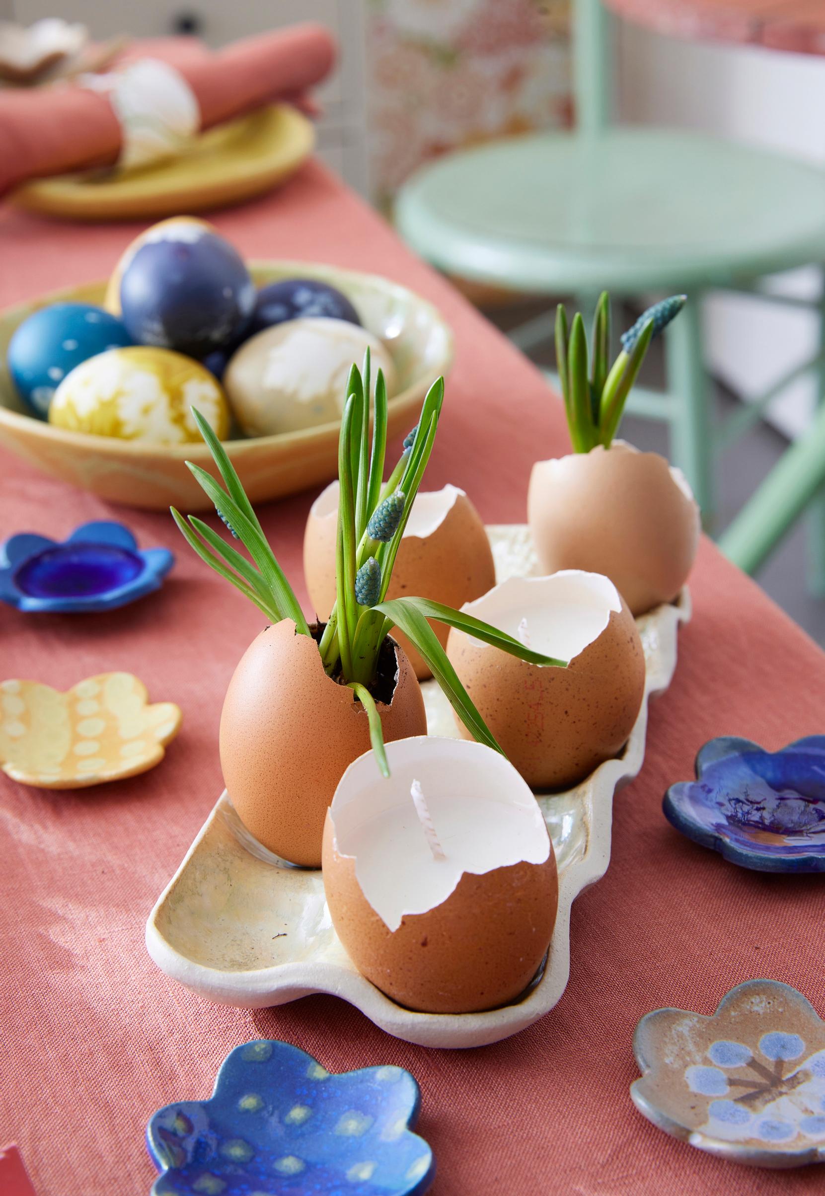 Don’t toss your eggshells! Turn them into adorable mini candles