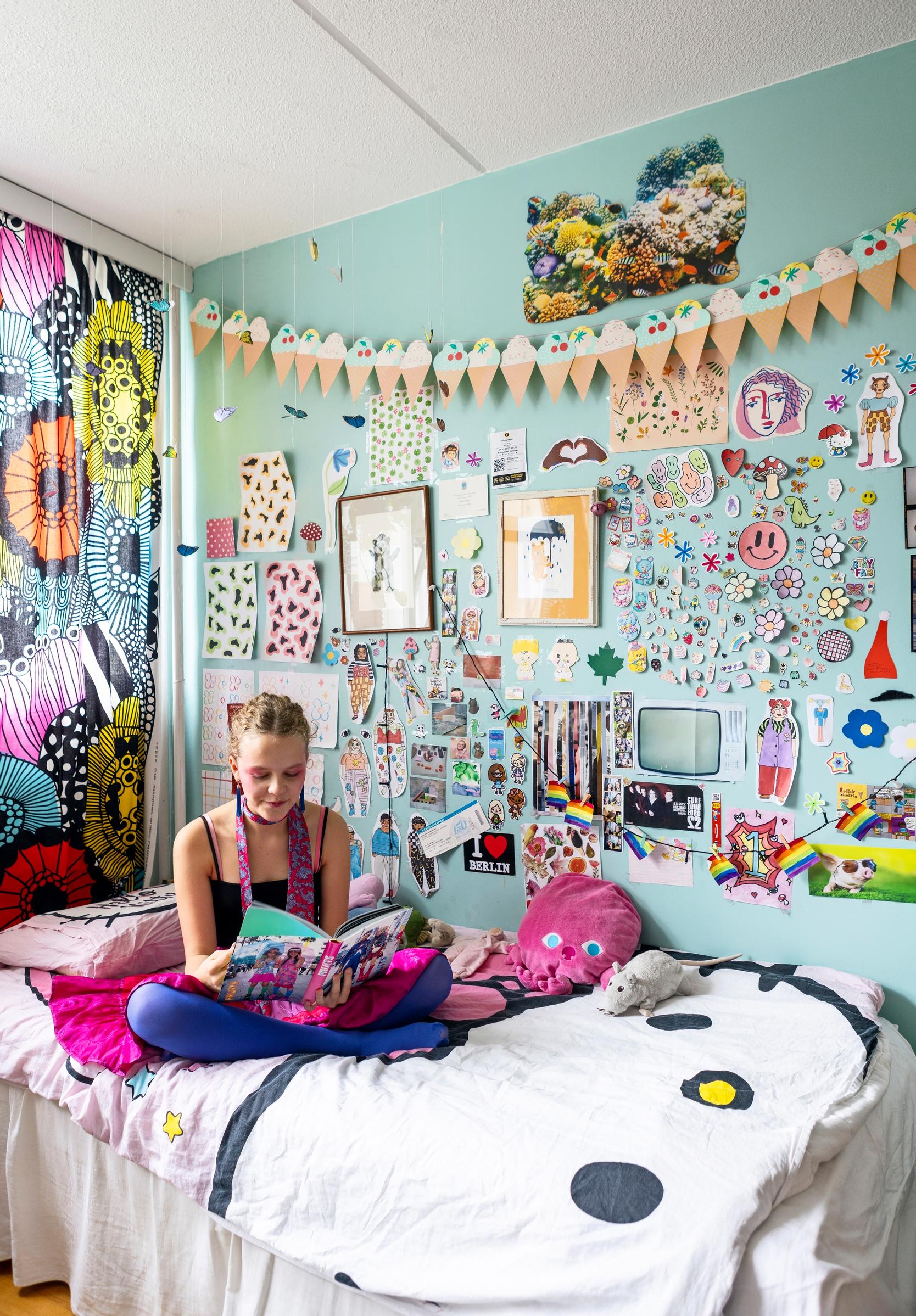 Anja in her own room