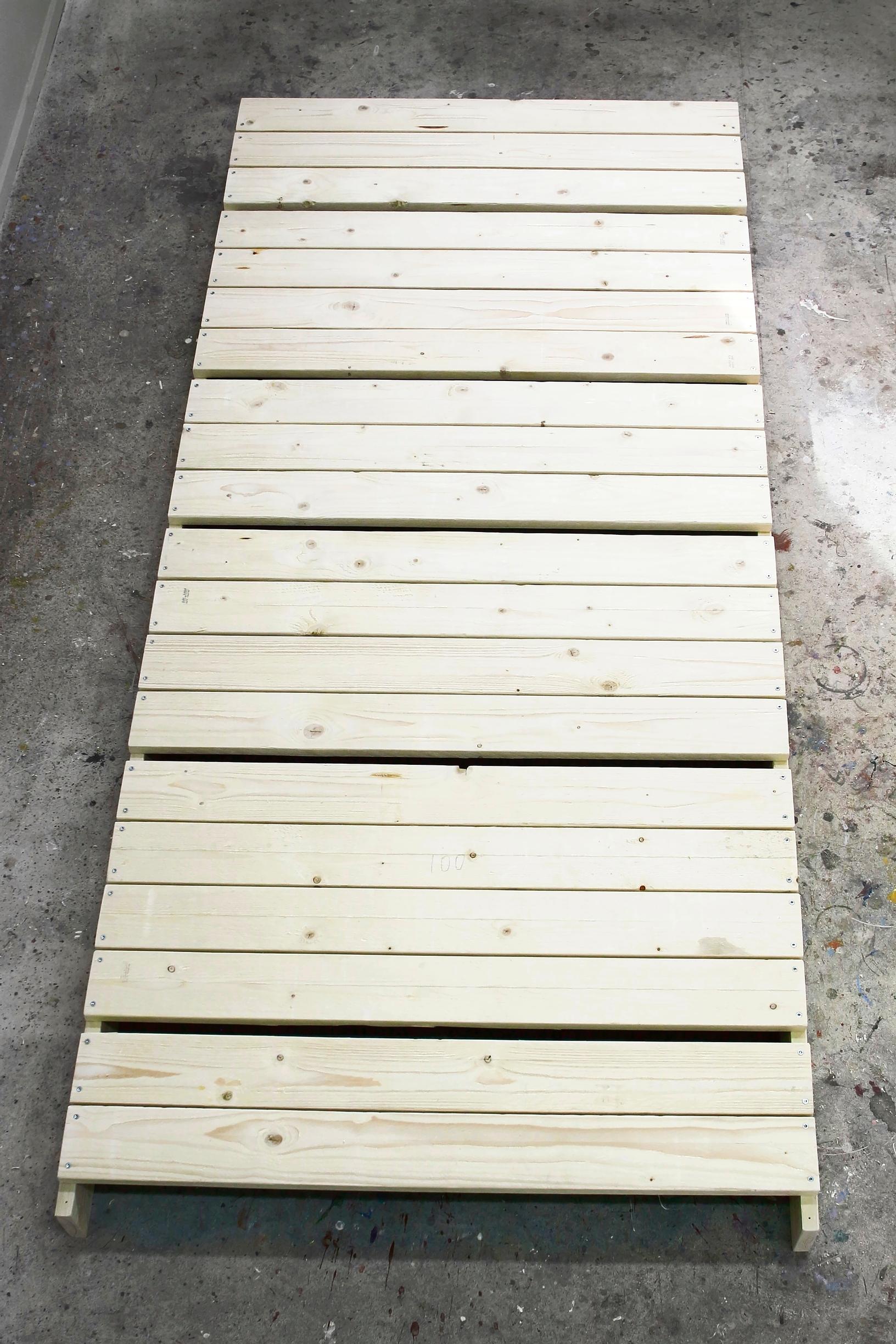 Top boards of the herb wall