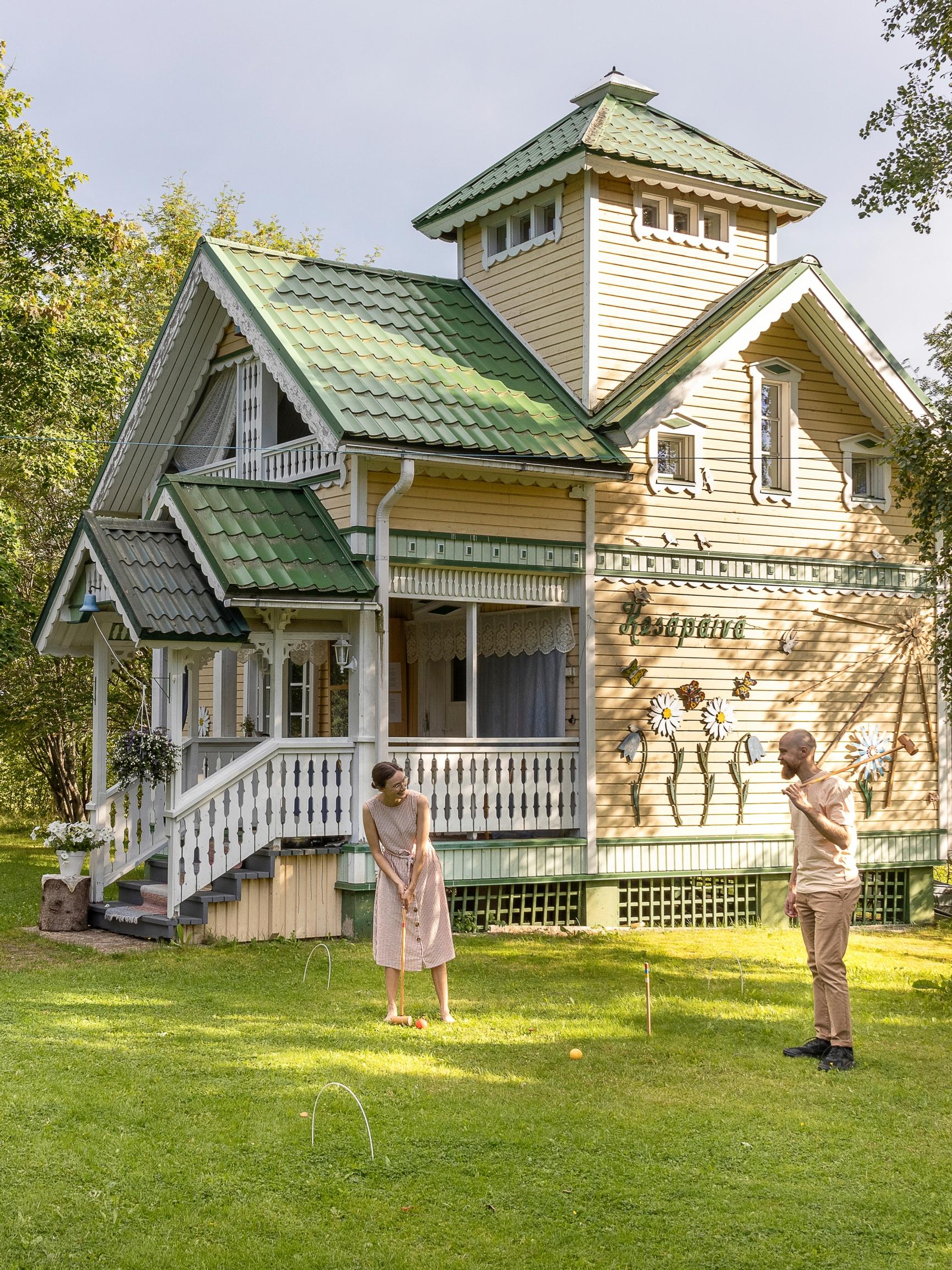 Tour Grandpa Aaro’s whimsical cottage world—complete with a spruce treetop sunroom