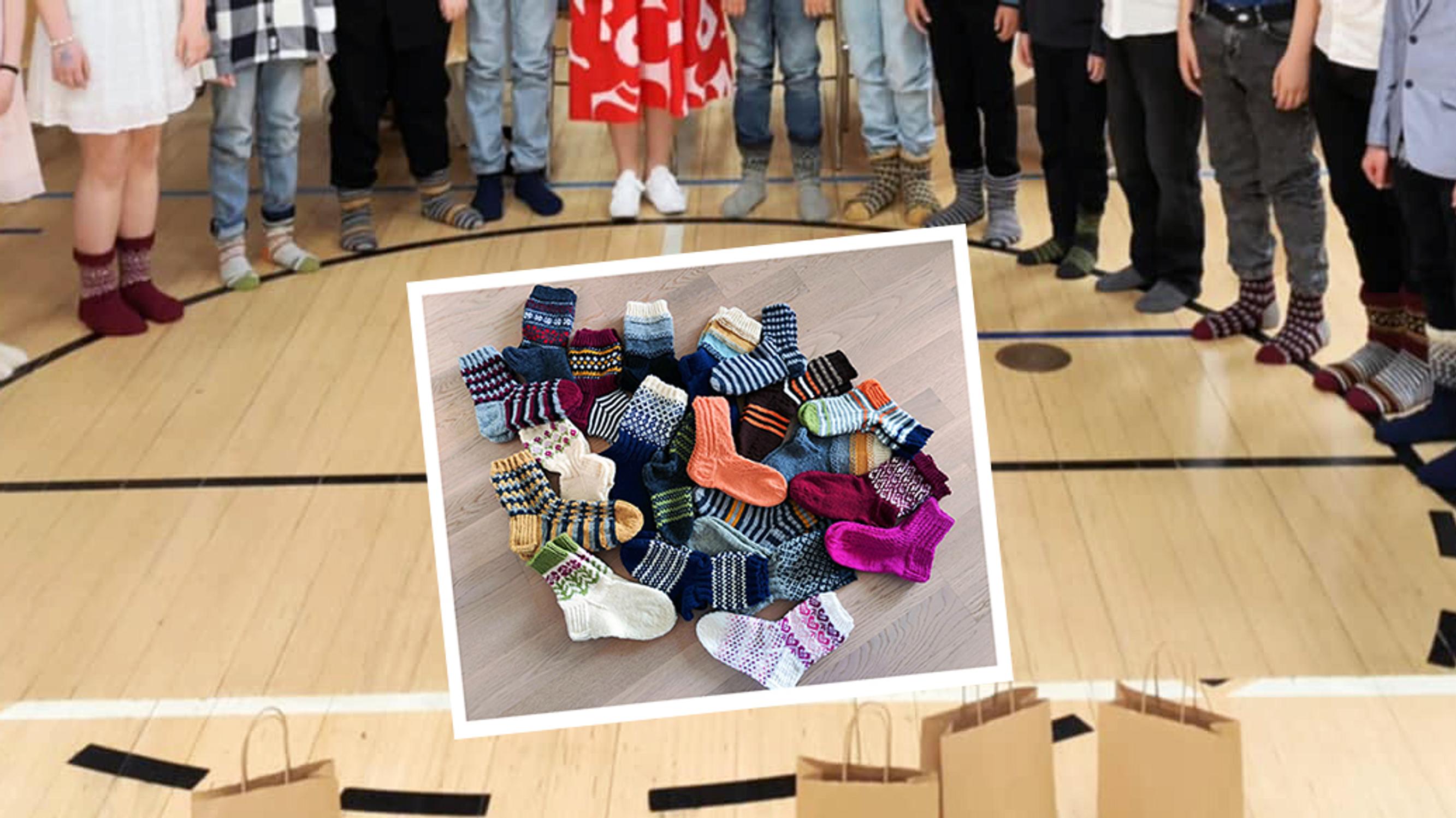 Hanna knitted a warm surprise for her 21 students—thank-you messages poured in