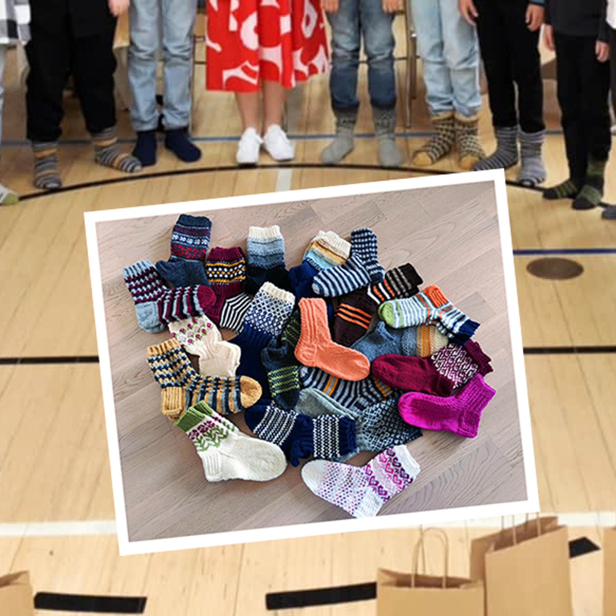 Hanna knitted a warm surprise for her 21 students—thank-you messages poured in