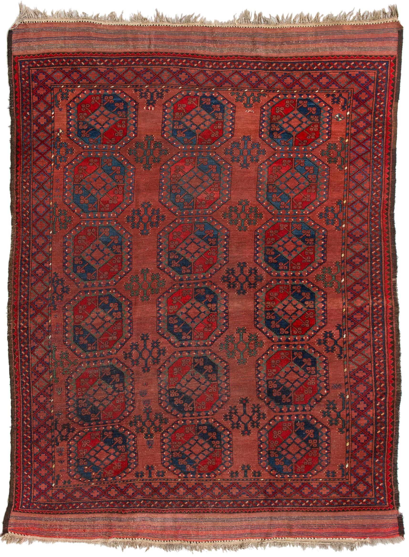 Red-toned antique rug
