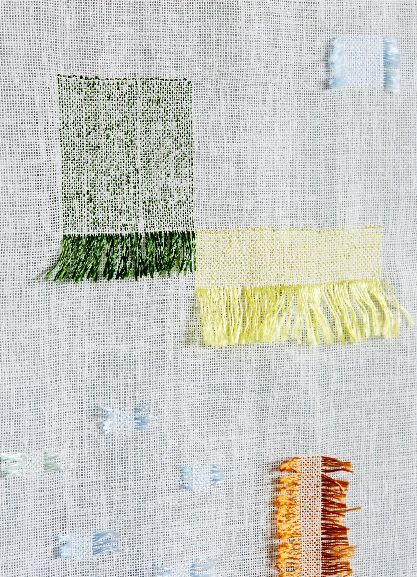 Surface of the threaded wall hanging