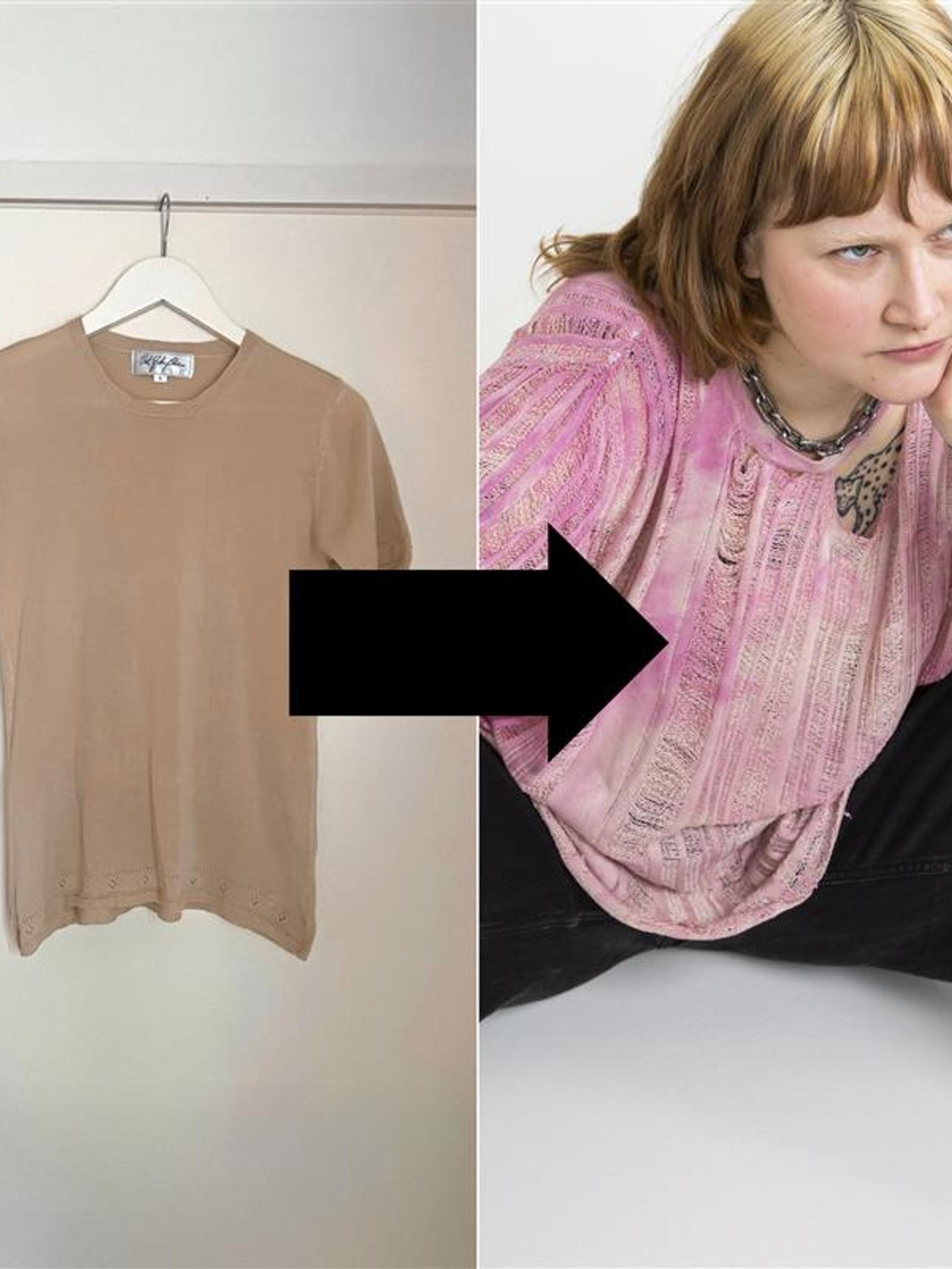 Unravel your old sweater: airy new look and lace-like stripes