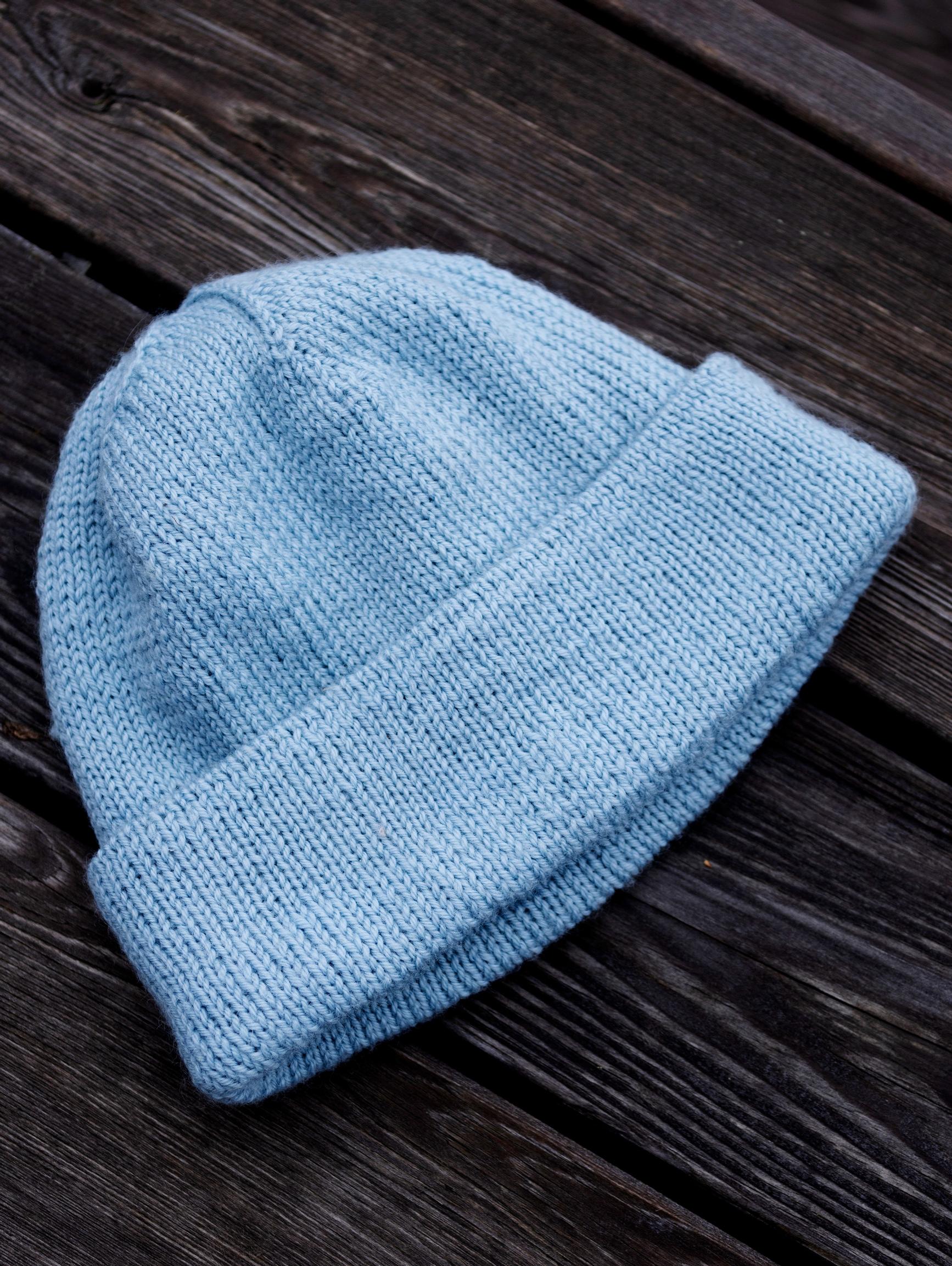 Men's beanie on a table