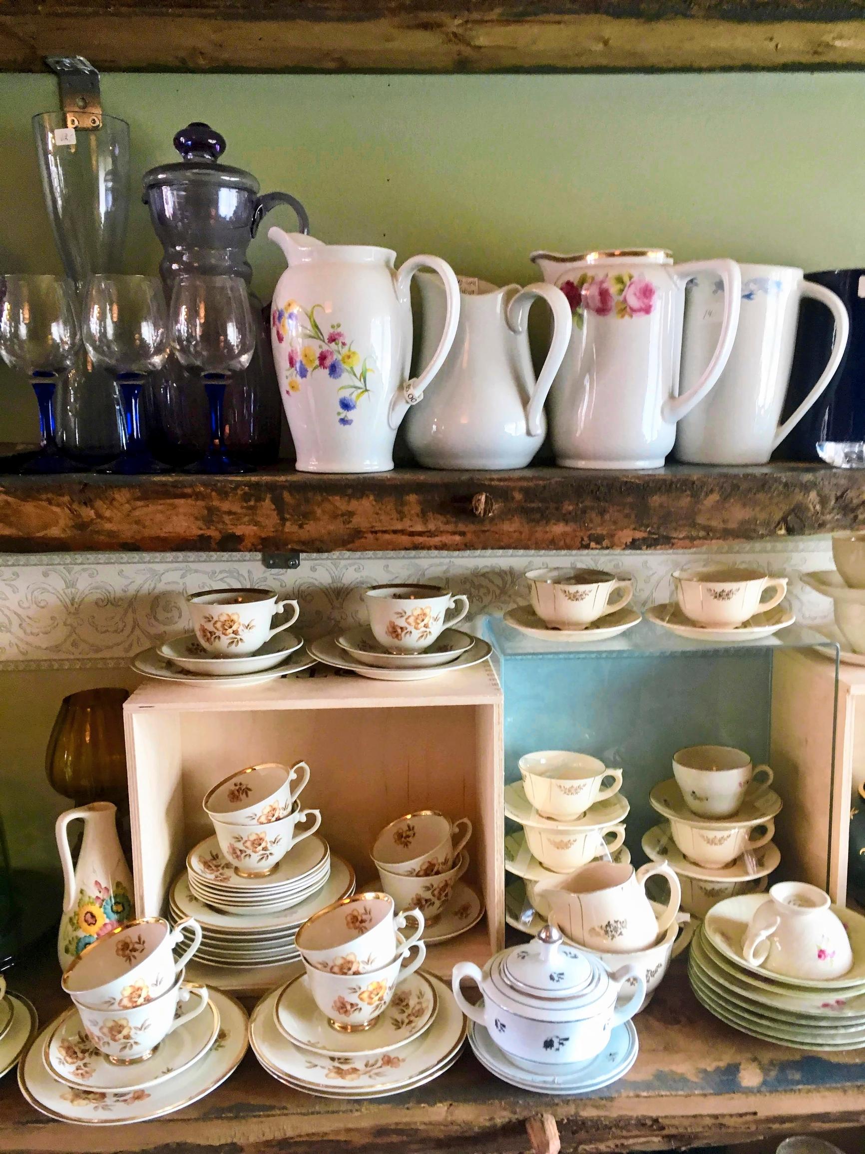 Old items at a flea market