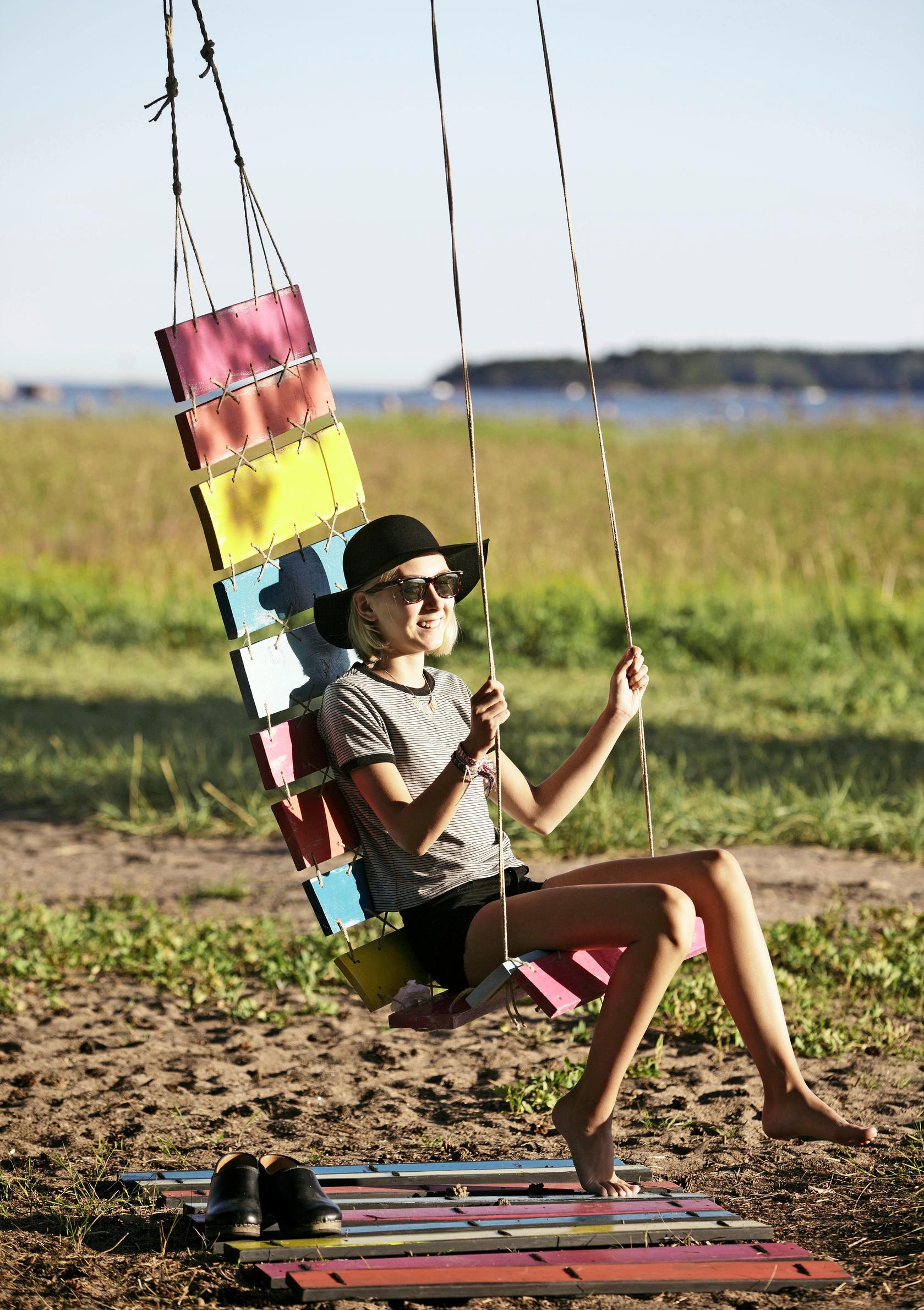 Hammock from leftover boards
