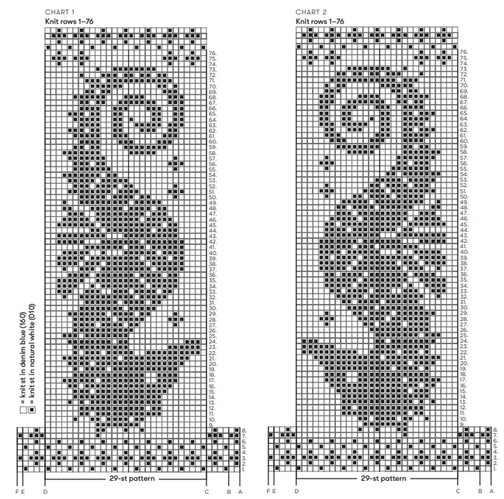 Seahorse socks knitting pattern
