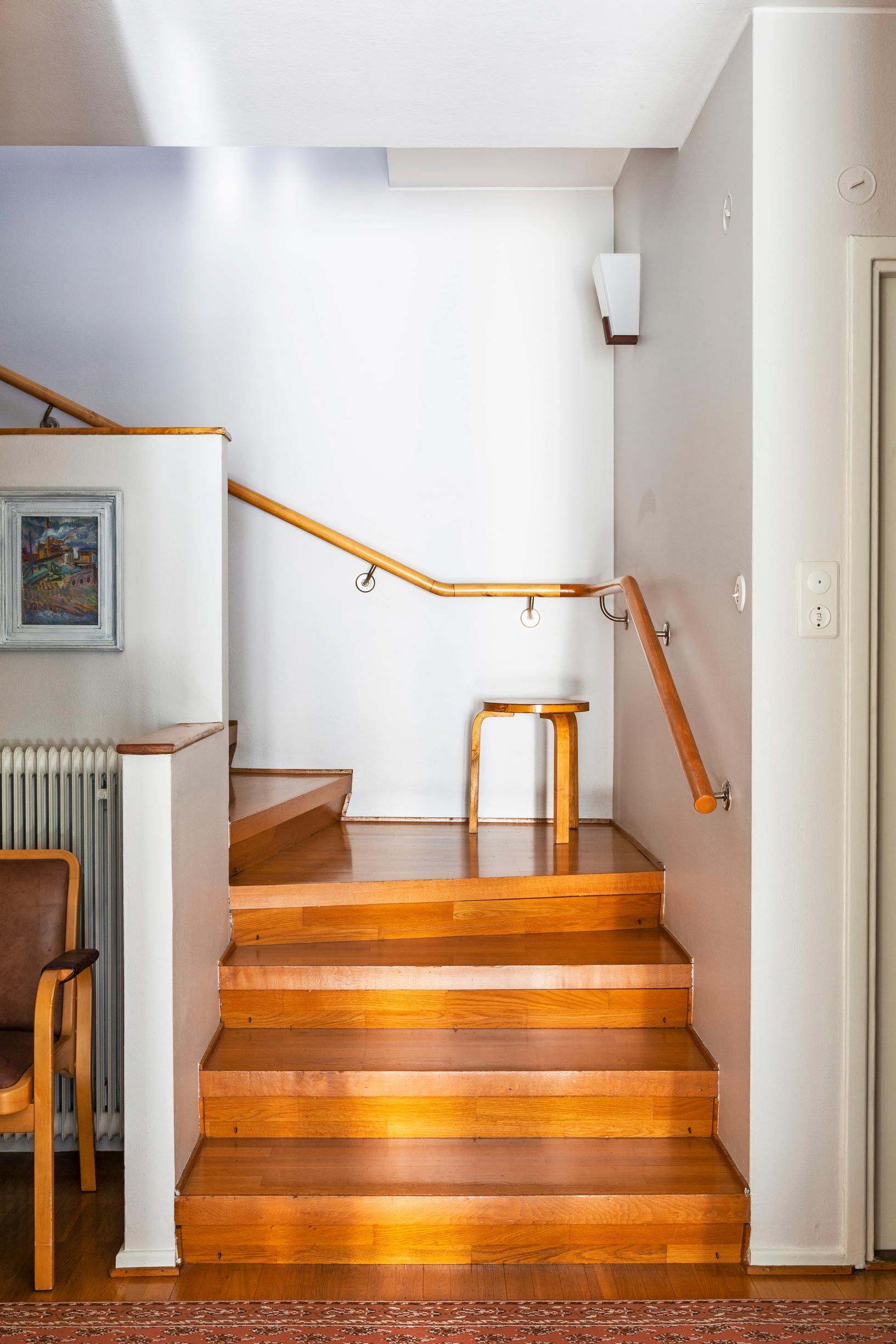 Wall lights by Yki Nummi in the staircase