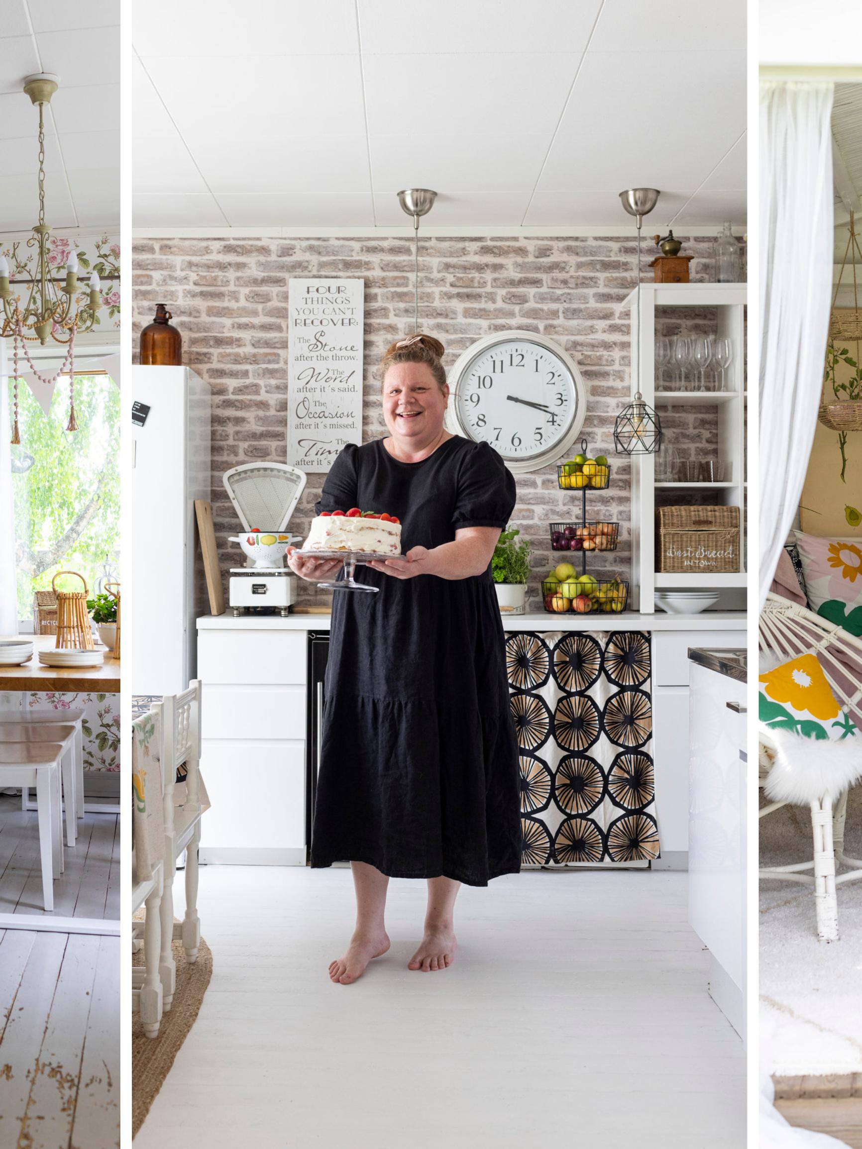 Wallpaper obsessed: Sanna’s living room has seen seven different looks