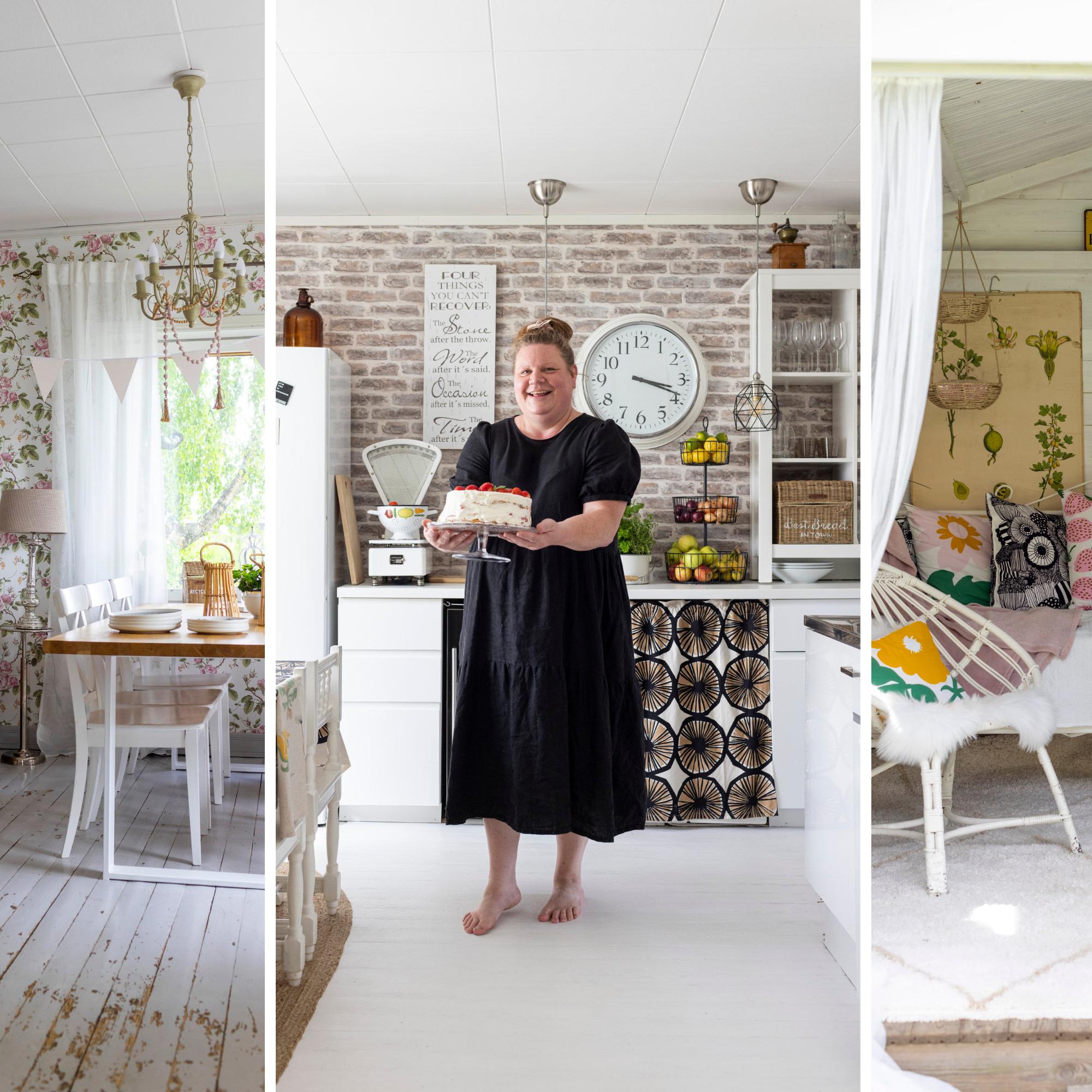 Wallpaper obsessed: Sanna’s living room has seen seven different looks