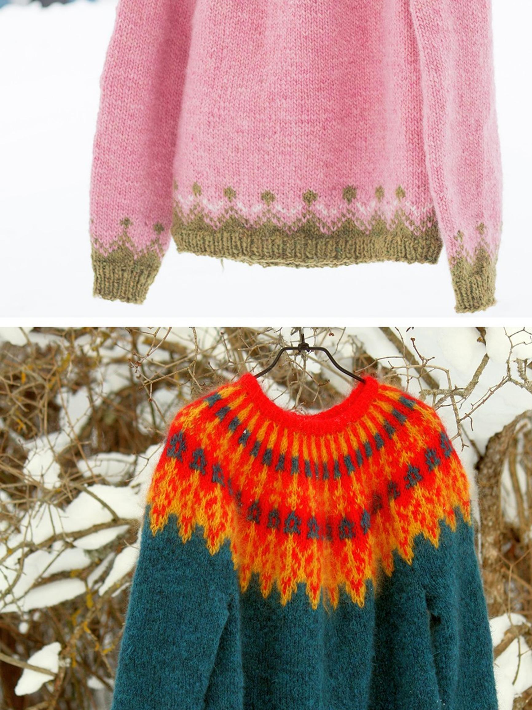 10 × stunning Icelandic sweater! Get inspired by craft enthusiasts’ colourful creations—“The endless colour combinations and easy process fascinate me”