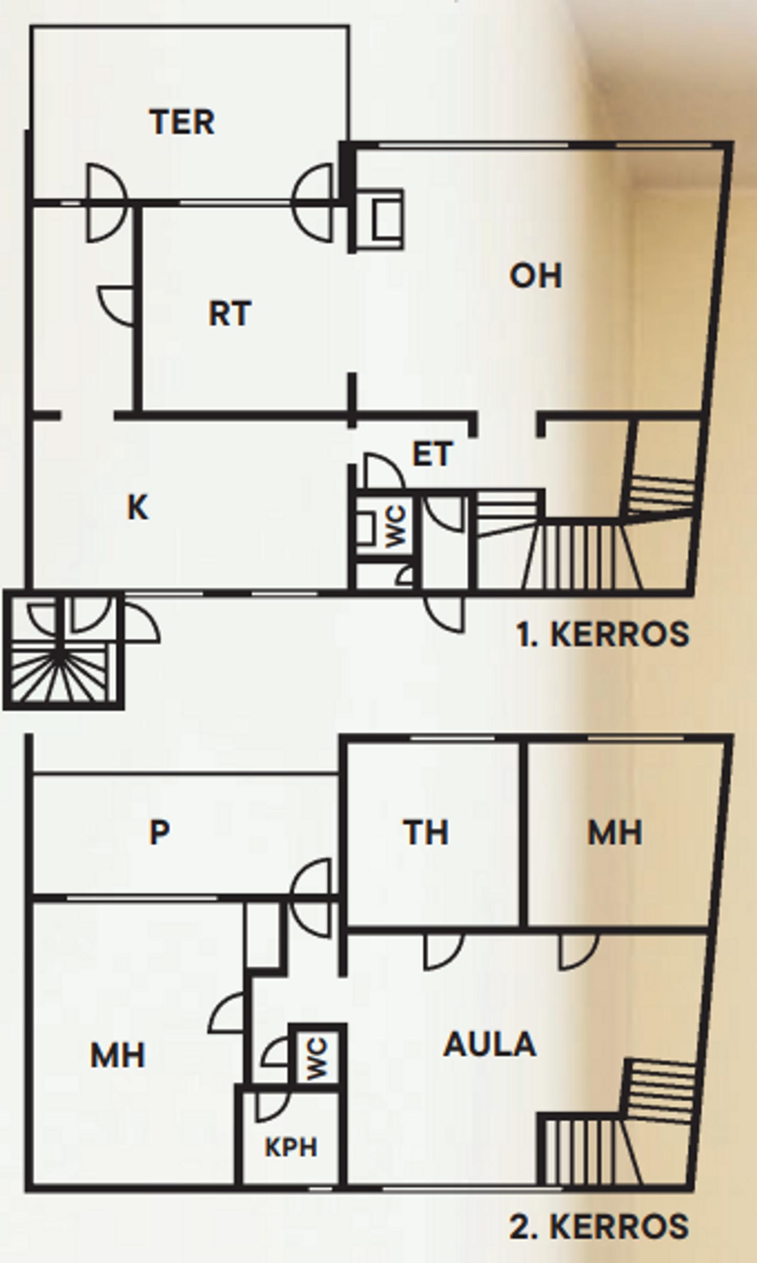 Floor plan of the row house