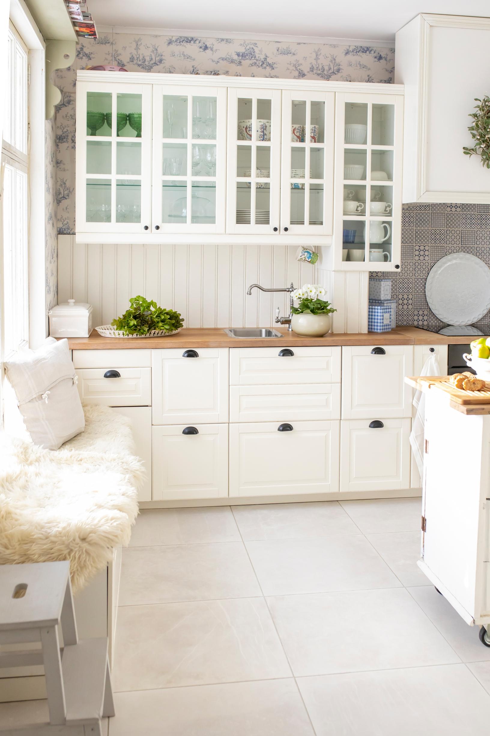 An Ikea kitchen at the Lukkala family’s horse farm in Loppi.