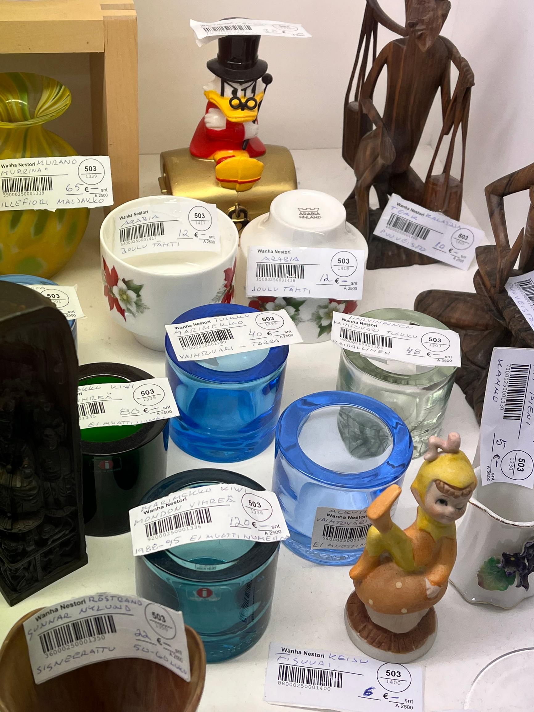 Older Kivi tealights at flea market
