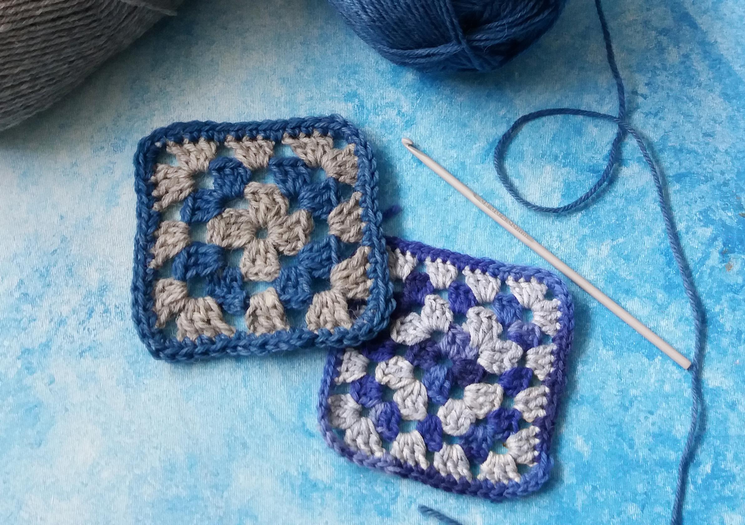 Two granny squares