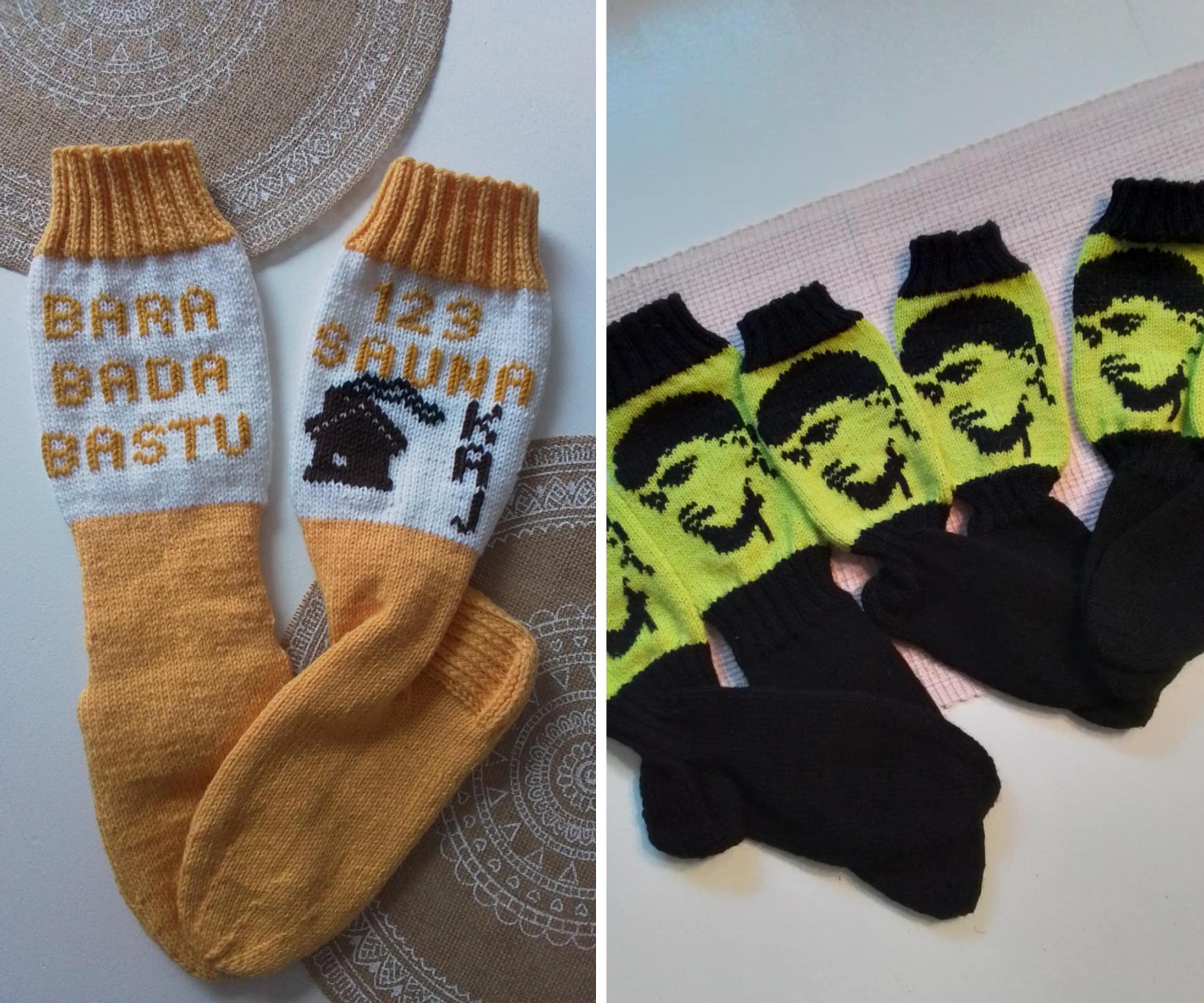 KAJ socks and Käärijä socks