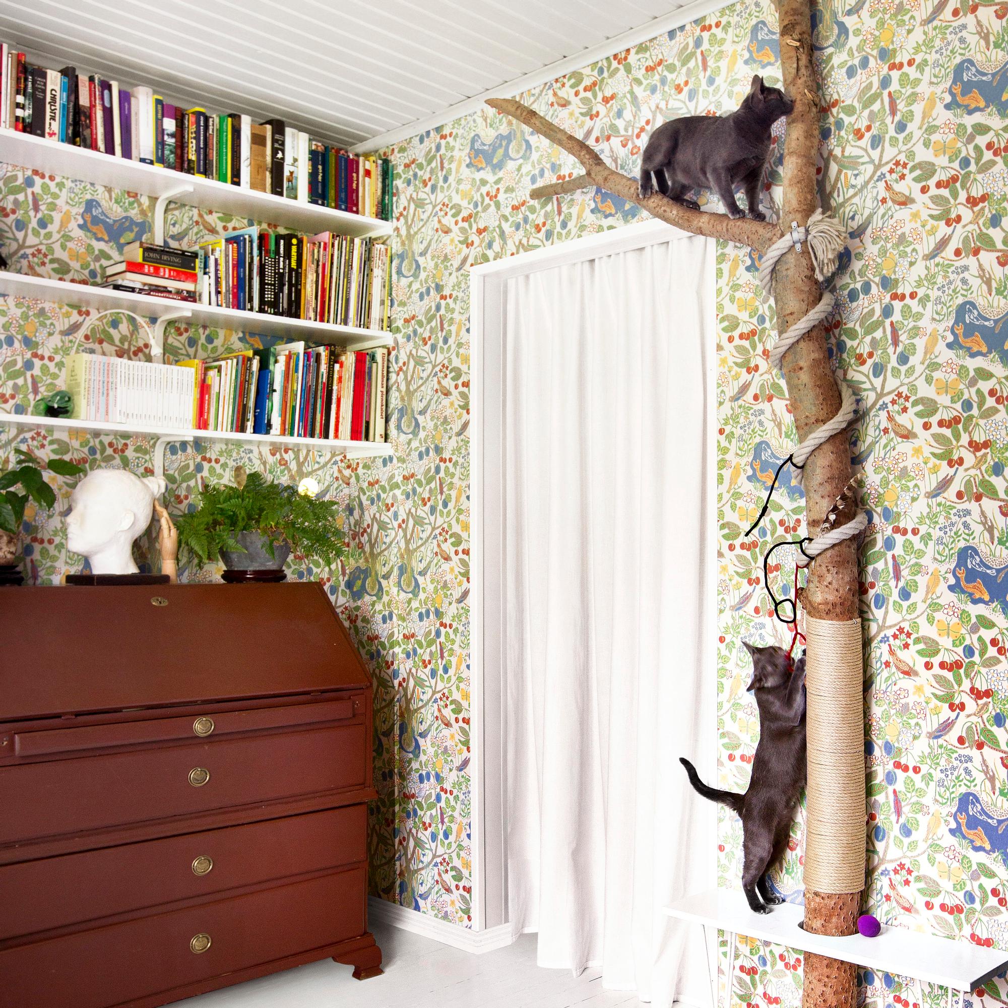 DIY cat climbing tree