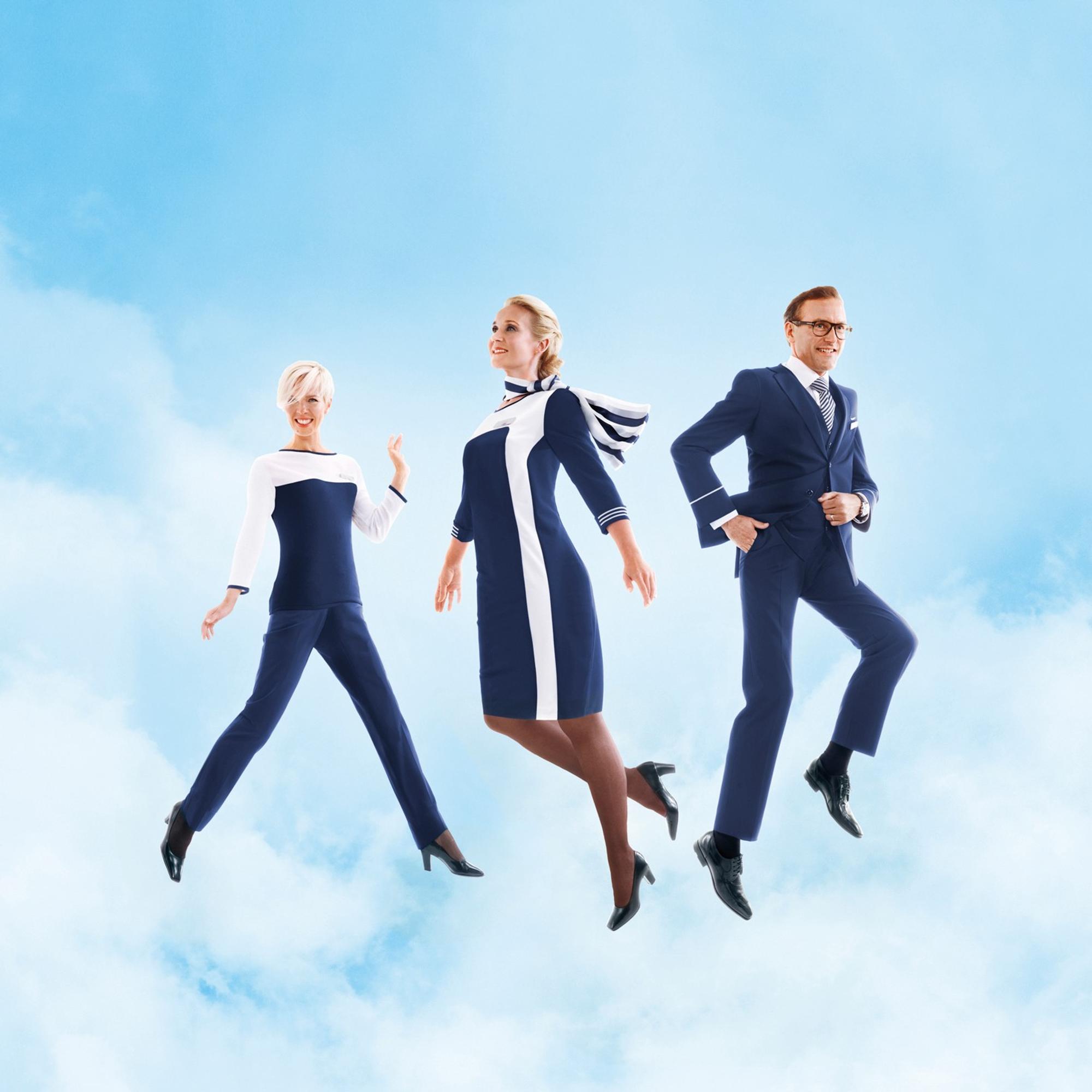 Uniforms designed for Finnair.