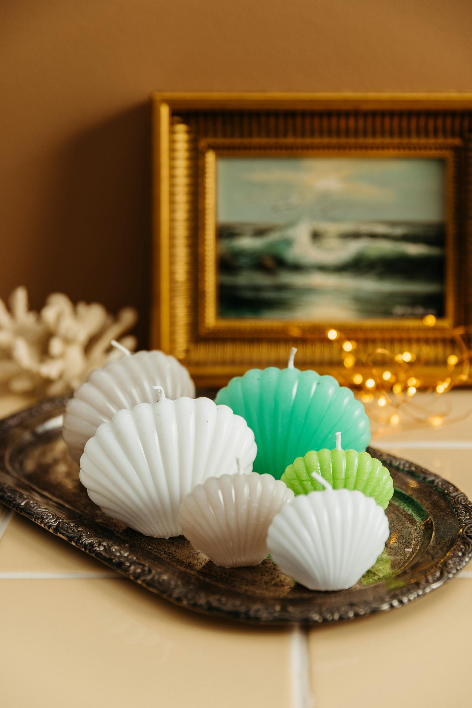 Finished shell candles