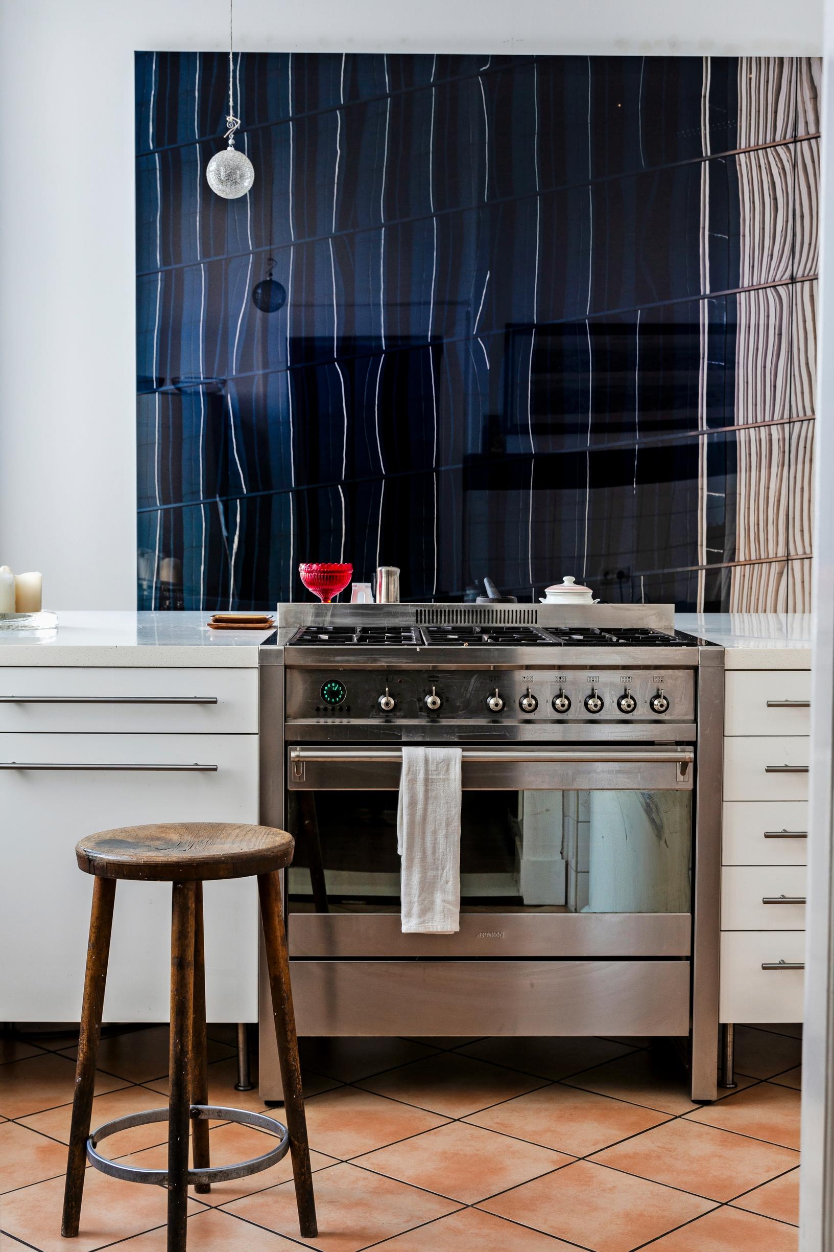 A piece by photographic artist Ola Kolehmainen in the kitchen