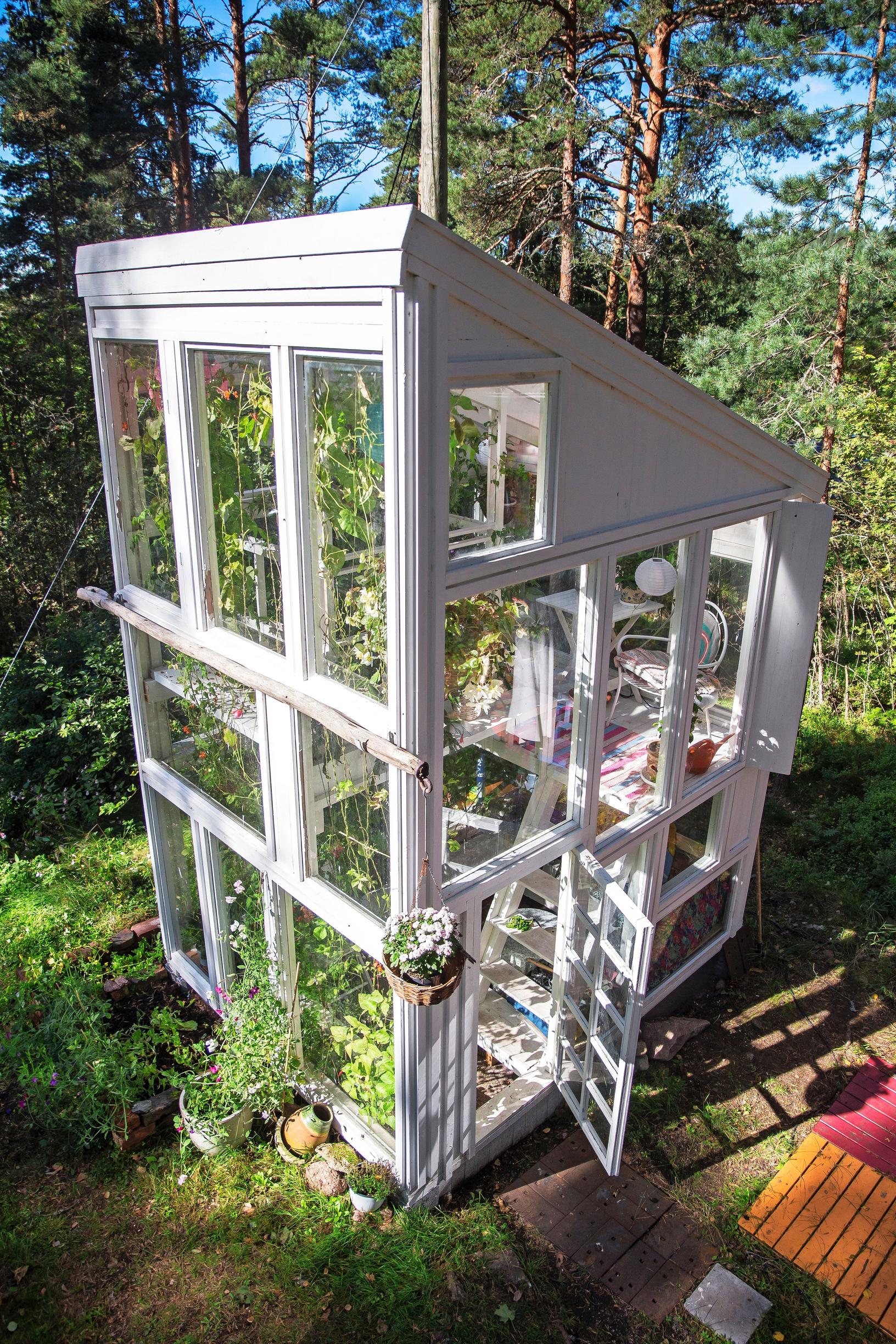 two-story greenhouse