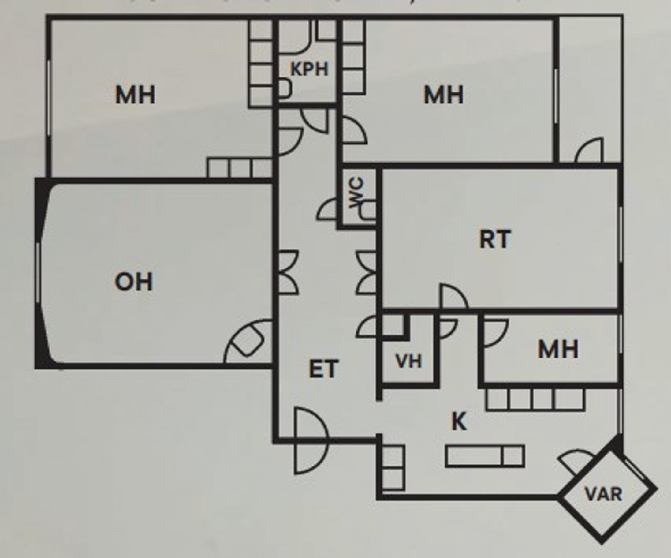 Floor plan of the apartment.