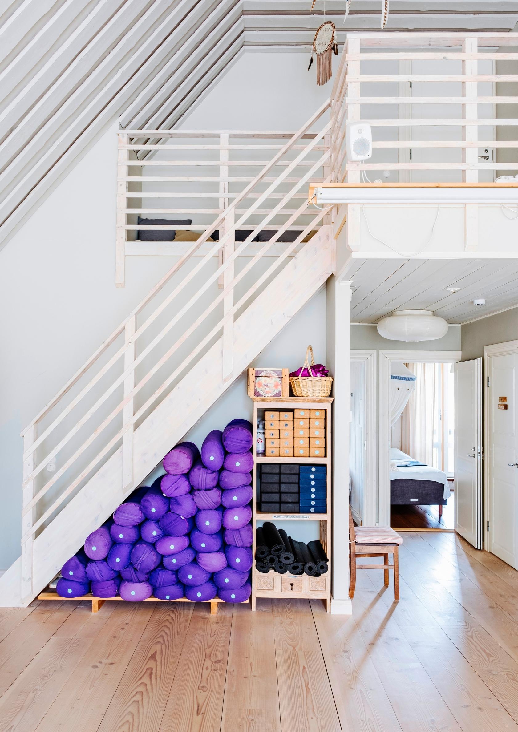 Yoga mats at Villa Mandala