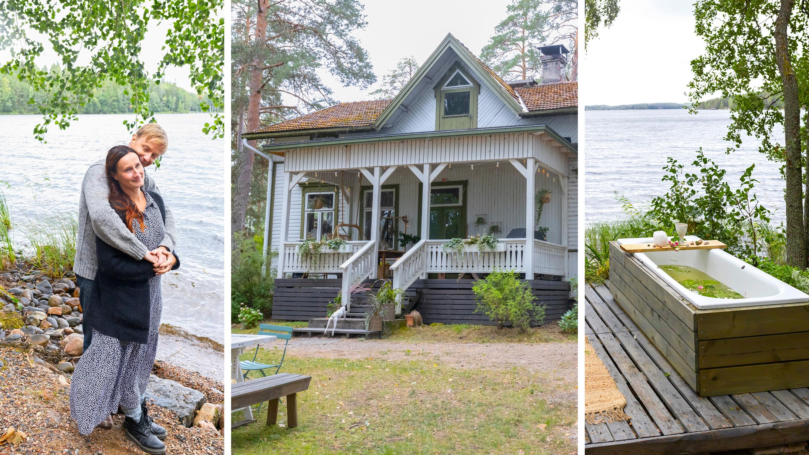 Log villa and private forest spa by Lake Saimaa! “The world fades away when we drive into the garden”
