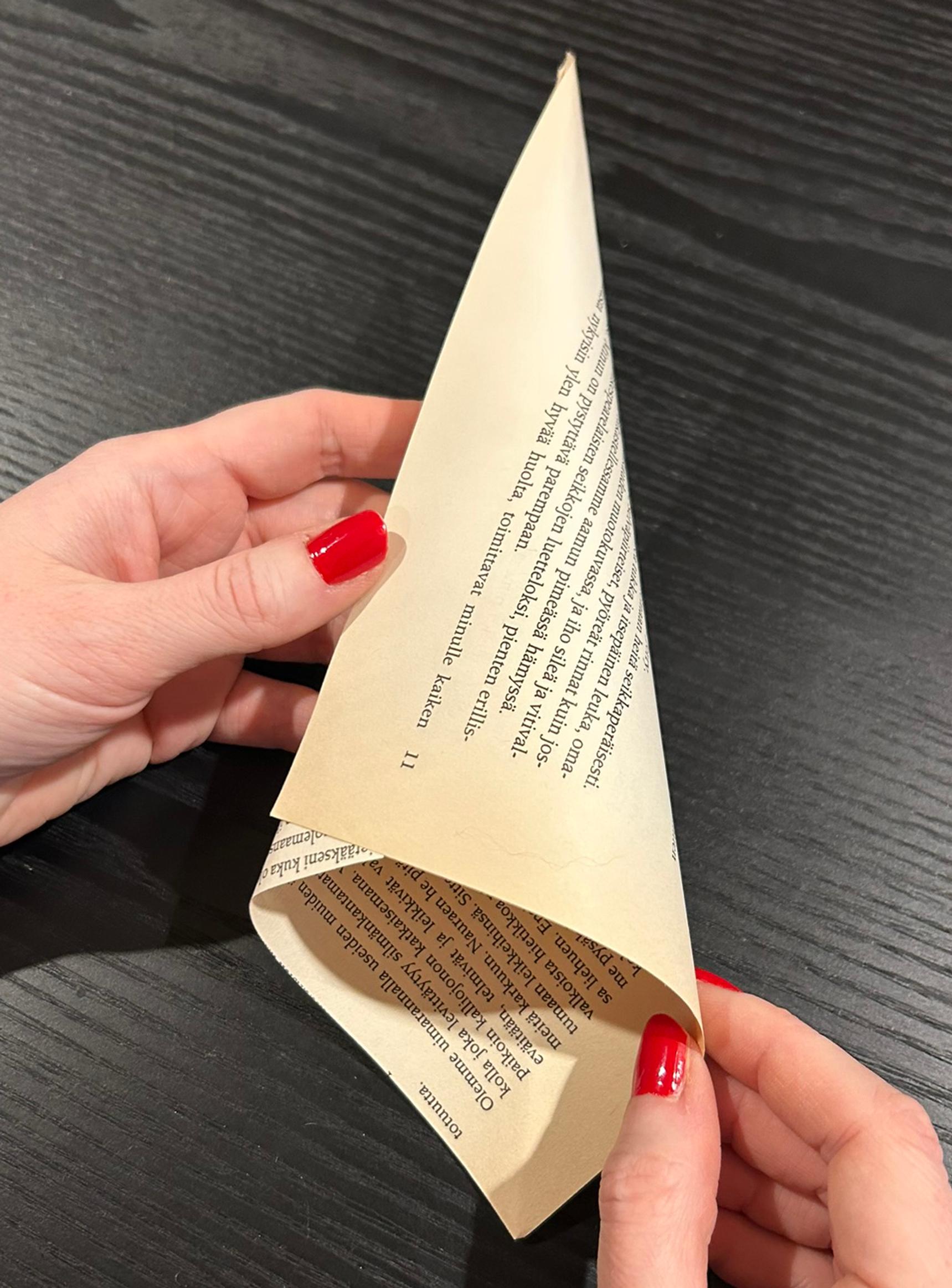 Folding a paper cone