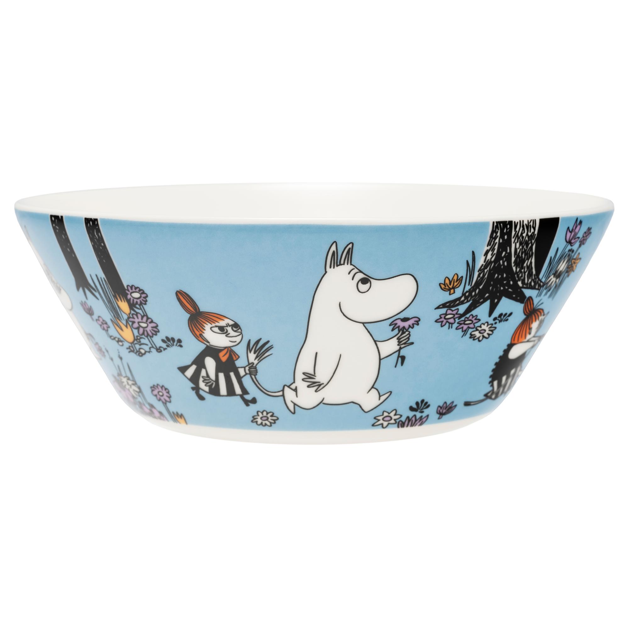 A bowl from the Moomins’ Ystävät ikuisesti (Friends Forever) collection